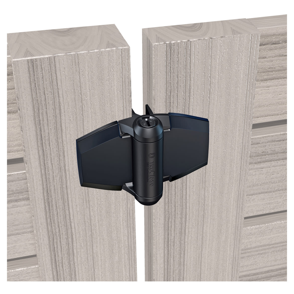 D&D TrueClose Light Duty Nylon Gate Hinge - With Legs - 132 x 96 x 26mm - Black - Pair - view 2