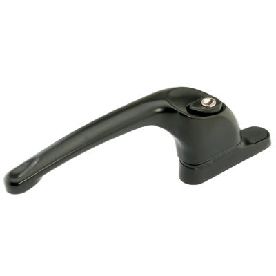 uPVC/Timber Maxim Espagnolette Locking Multipoint Window Handle - Left Hand - Black - view 2