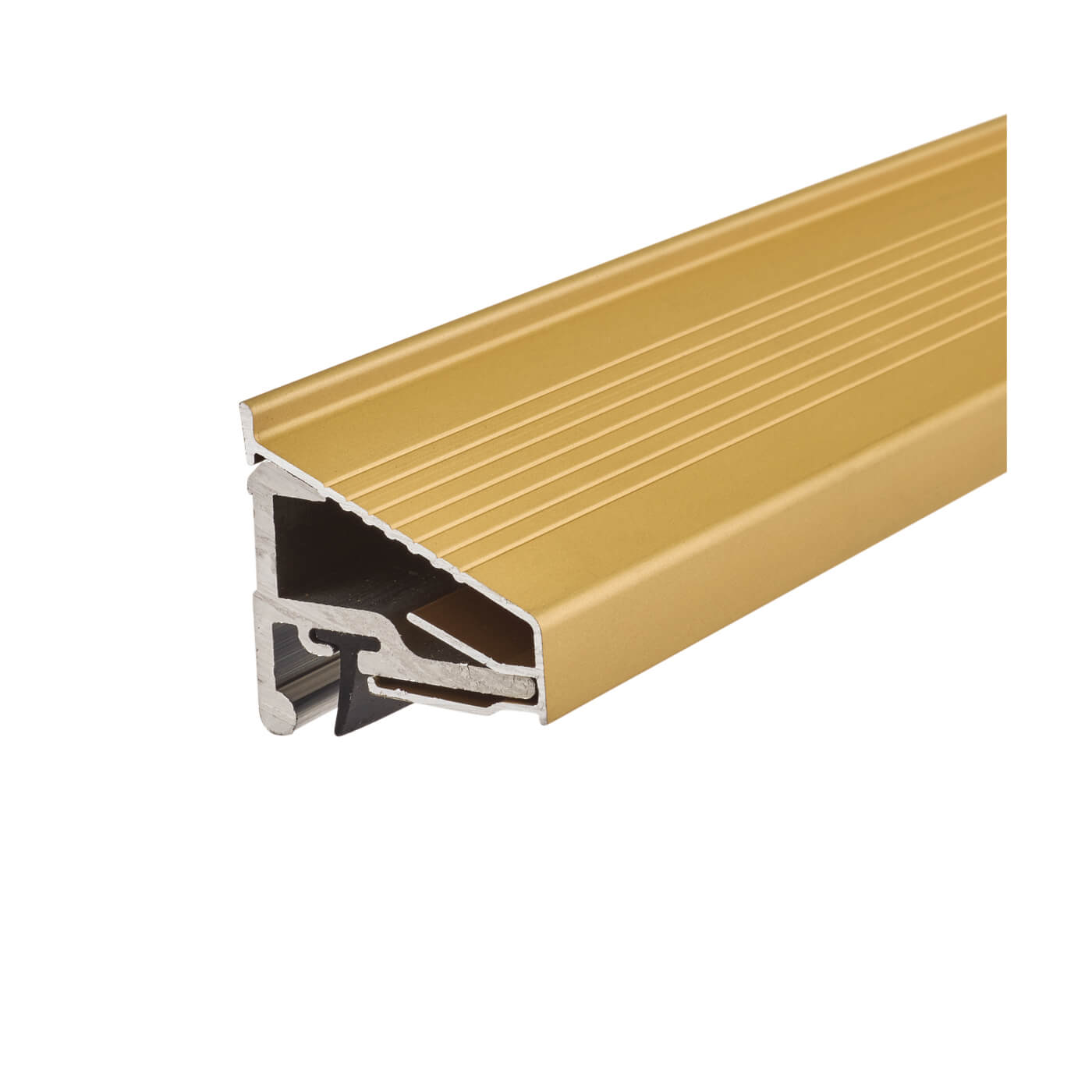 Cyclone Seal - 1000mm Length - WDG Weatherboard - Inward Opening Doors - Gold Anodised - view 2