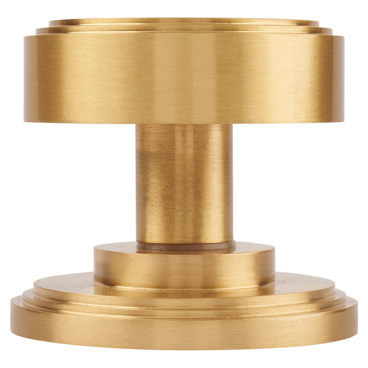Satin Brass Mortice Door Knob - 62mm Rose Diameter - Riley Range - view 2