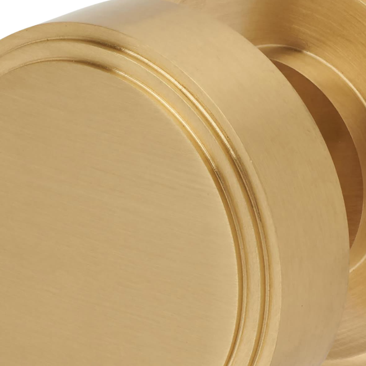 Satin Brass Mortice Door Knob - 62mm Rose Diameter - Riley Range - view 4