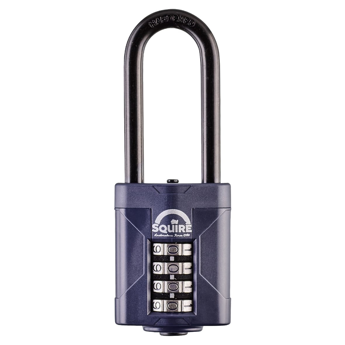 Combination All Weather Extra Long Shackle Padlock - 50mm Body - 22 x 63mm Shackle - Blue - view 2
