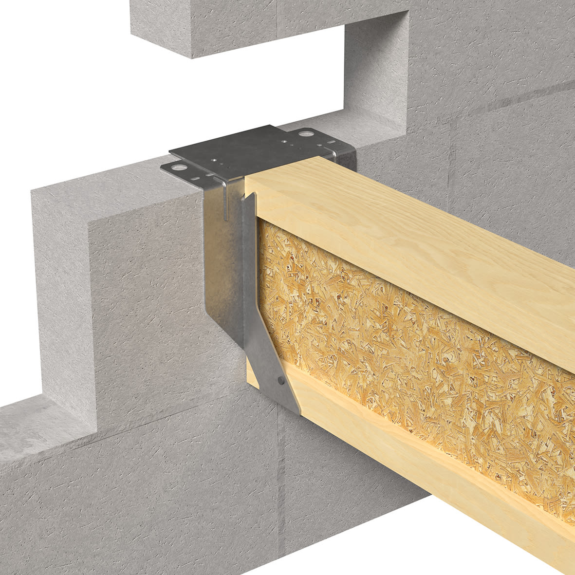 Masonry Joist Hanger for Solid Joists - 100 x 47mm - view 4