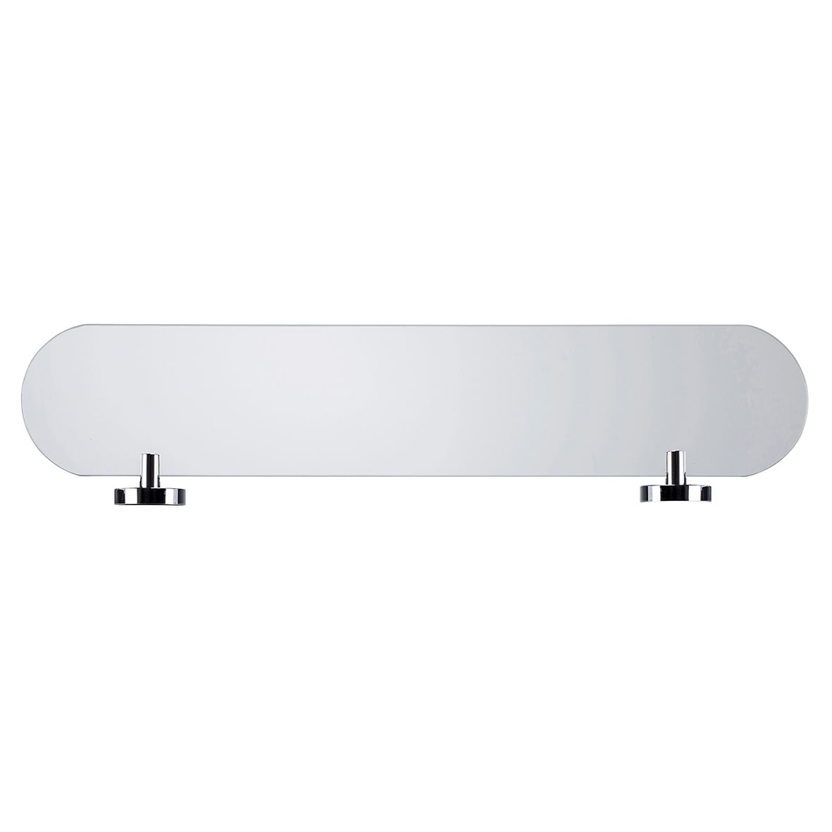 Romsey Glass Shelf - 590 x 135mm - Polished Chrome - view 6