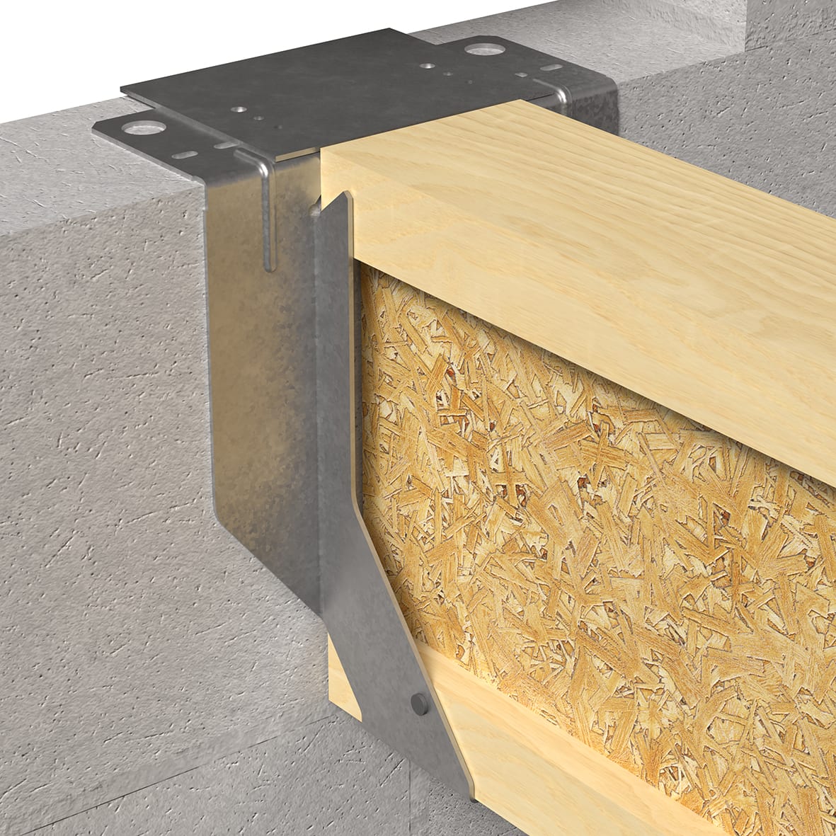 Masonry Joist Hanger for Solid Joists - 200 x 75mm - view 6