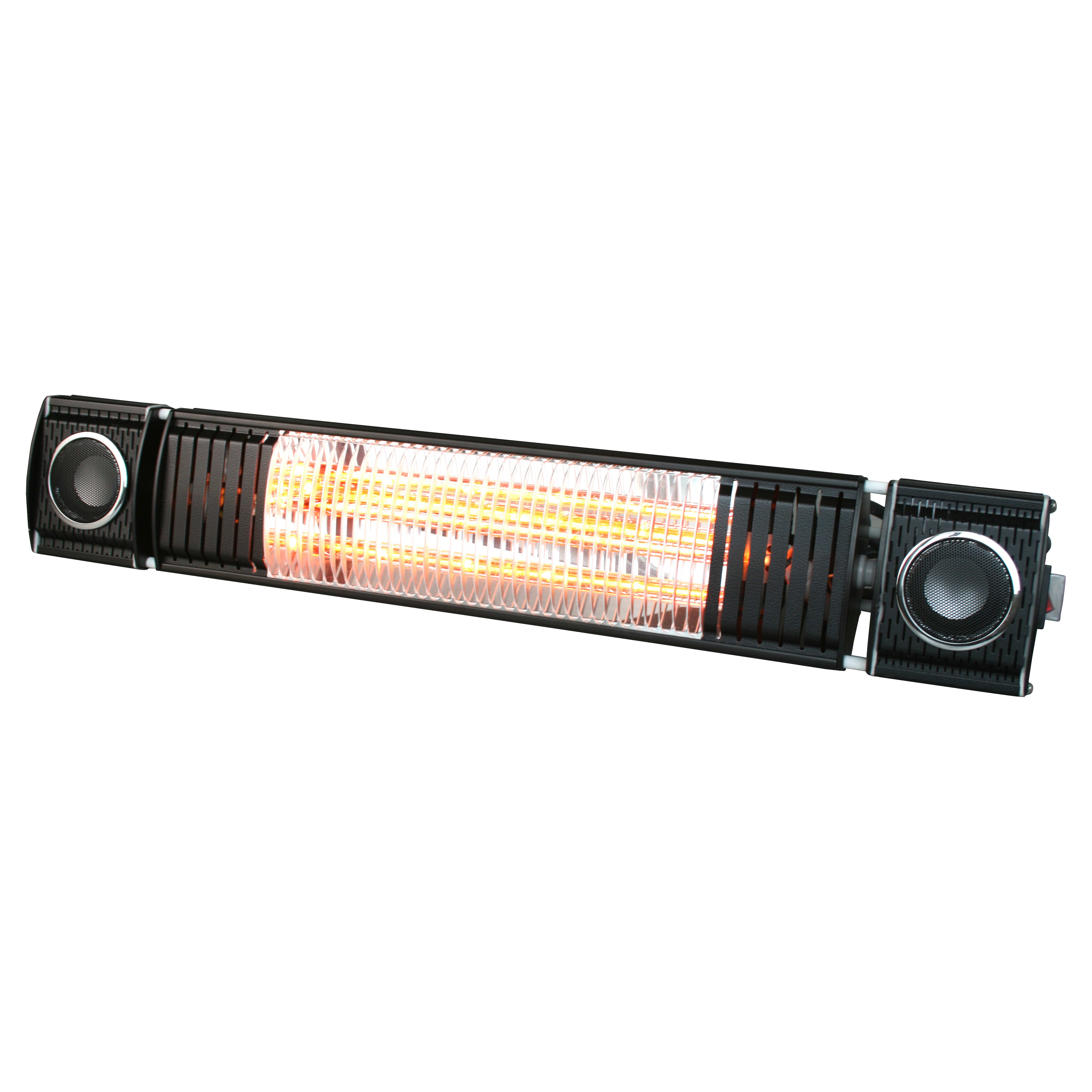 Forum Zink Flint IP65 Wall Mounted Heater with Bluetooth Speaker & Remote - 2000W - view 2
