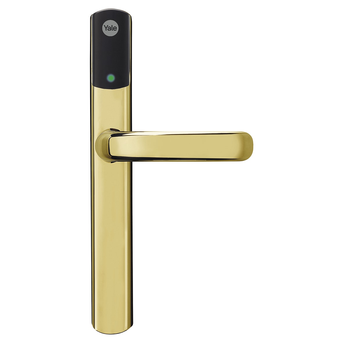 Polished Brass Conexis L2 Electronic Multipoint Smart Lock Door Handles - SD-L2000-PB - view 2
