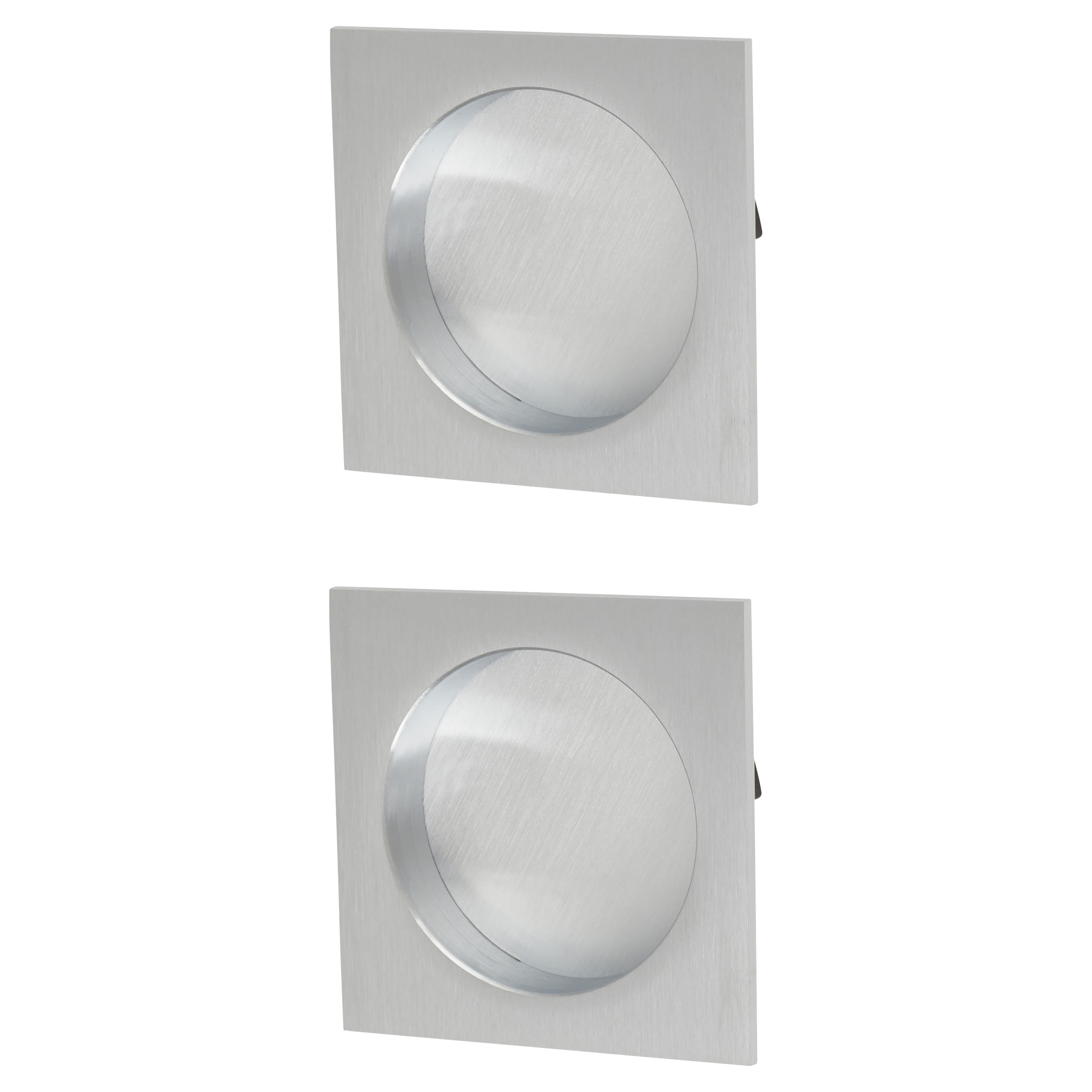Marcus Square Flush Pull Handle - Satin Chrome - view 2