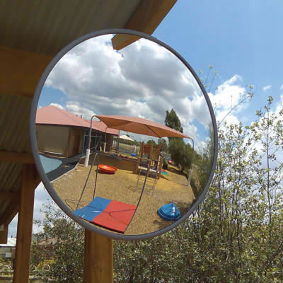 Interior/Exterior Acrylic Convex Mirror - 600mm Diameter - view 2