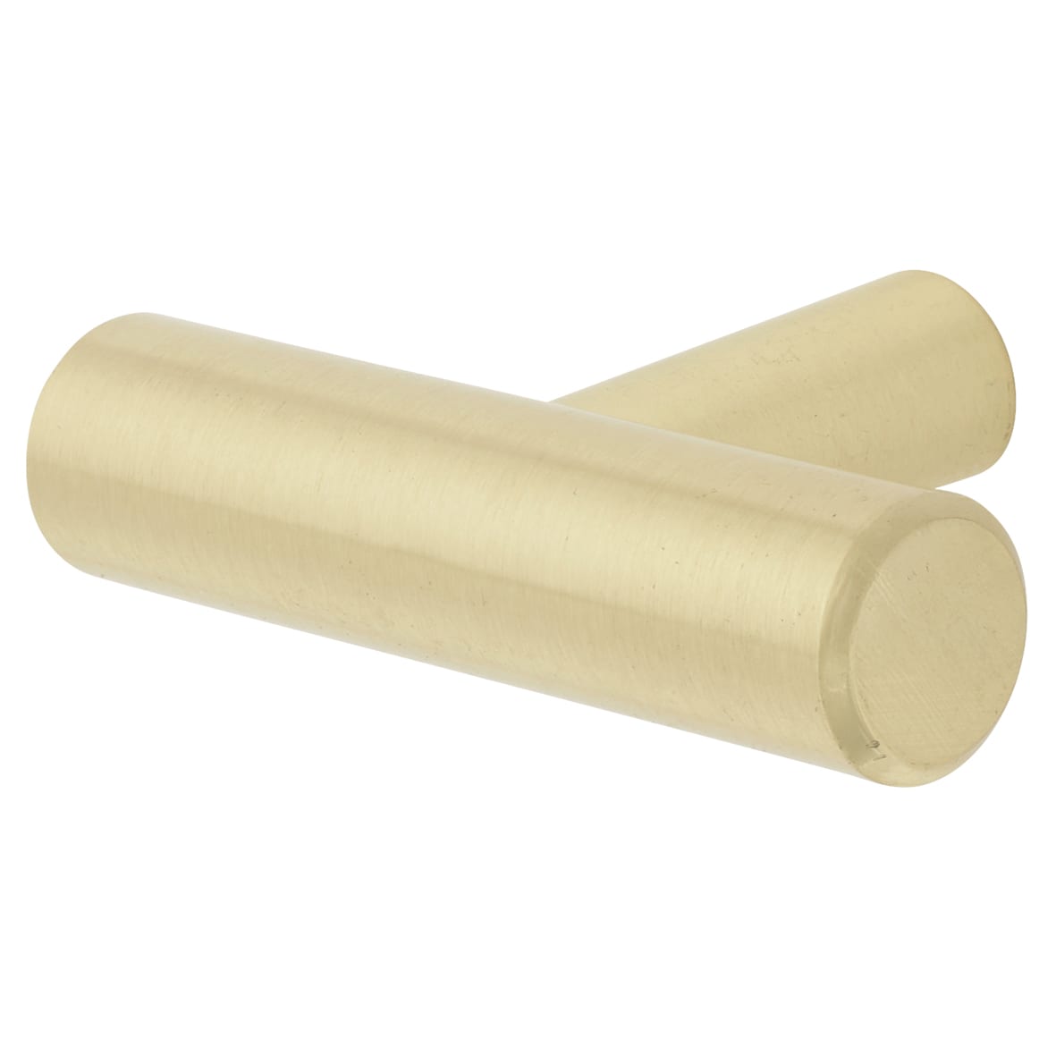 12mm T-Bar Cabinet Knob - 50 x 32mm - Satin Brass - view 4