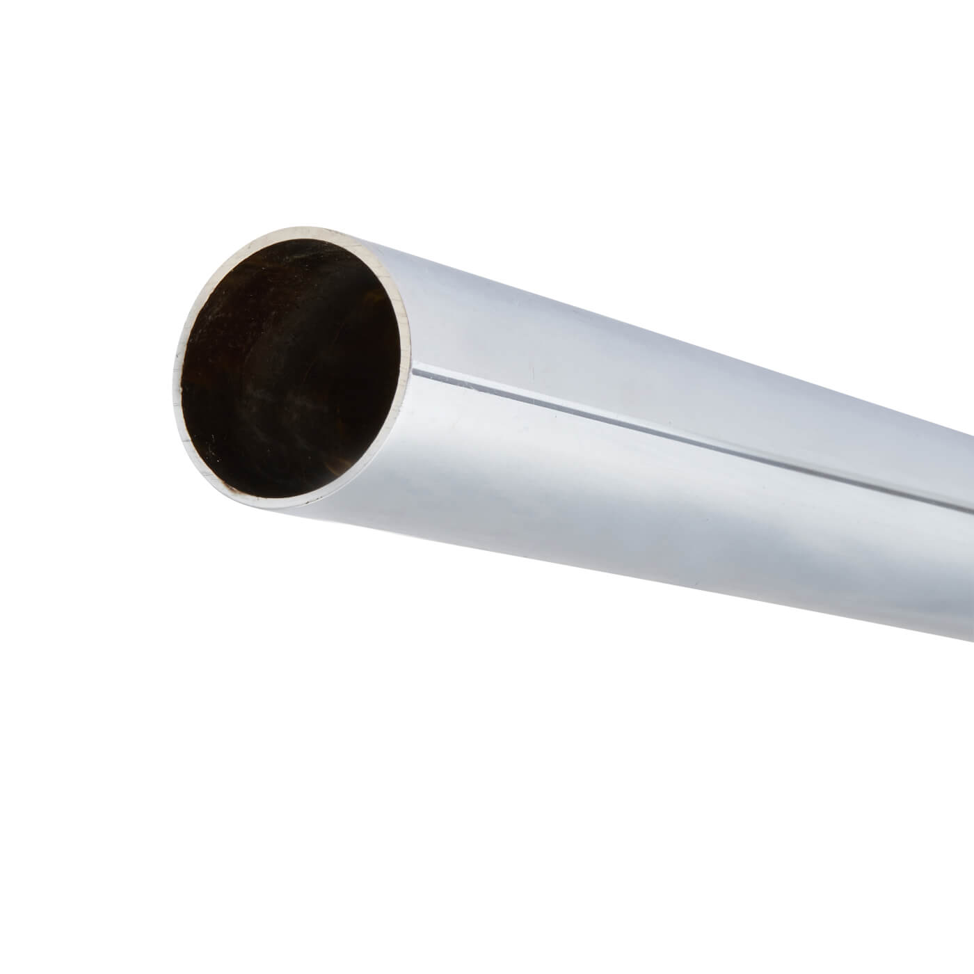 38mm Solid Brass Bar Rail Tube - 2500mm Length - Polished Chrome - view 2