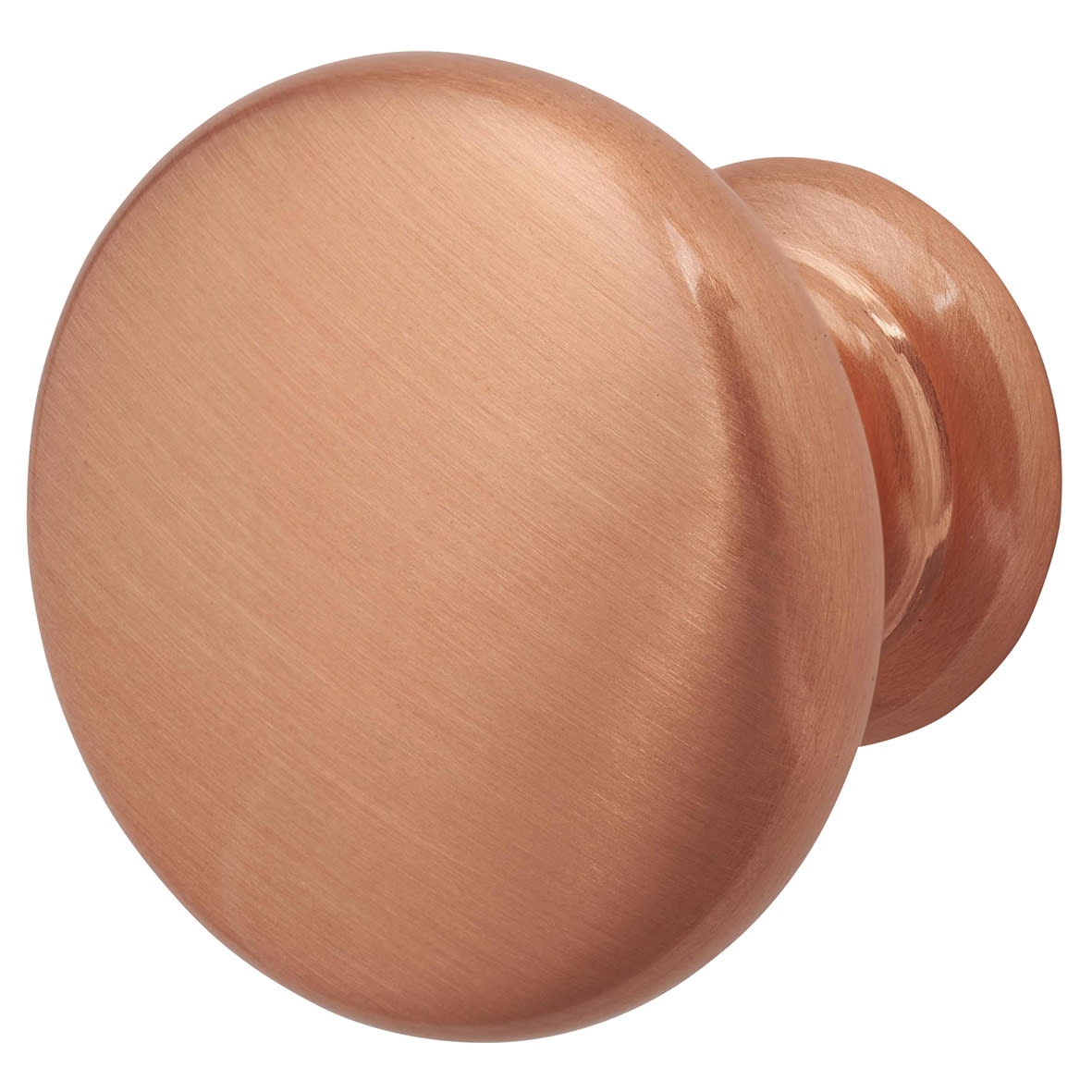 Crofts & Assinder Monmouth Round Cabinet Knob - 38mm Diameter - Brushed Copper - view 2