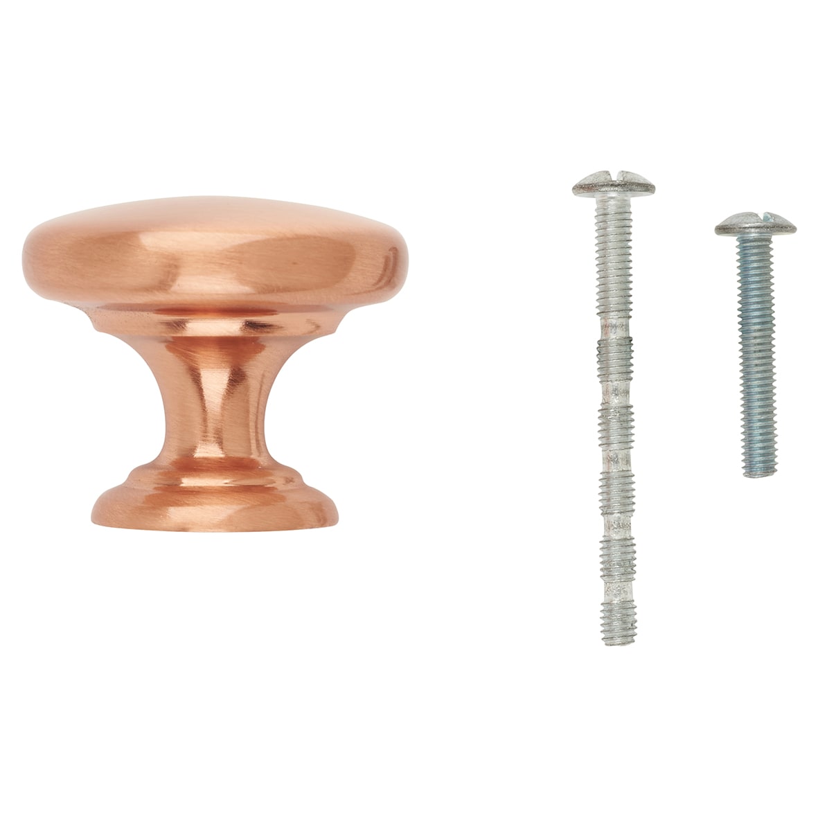 Crofts & Assinder Monmouth Round Cabinet Knob - 38mm Diameter - Brushed Copper - view 5