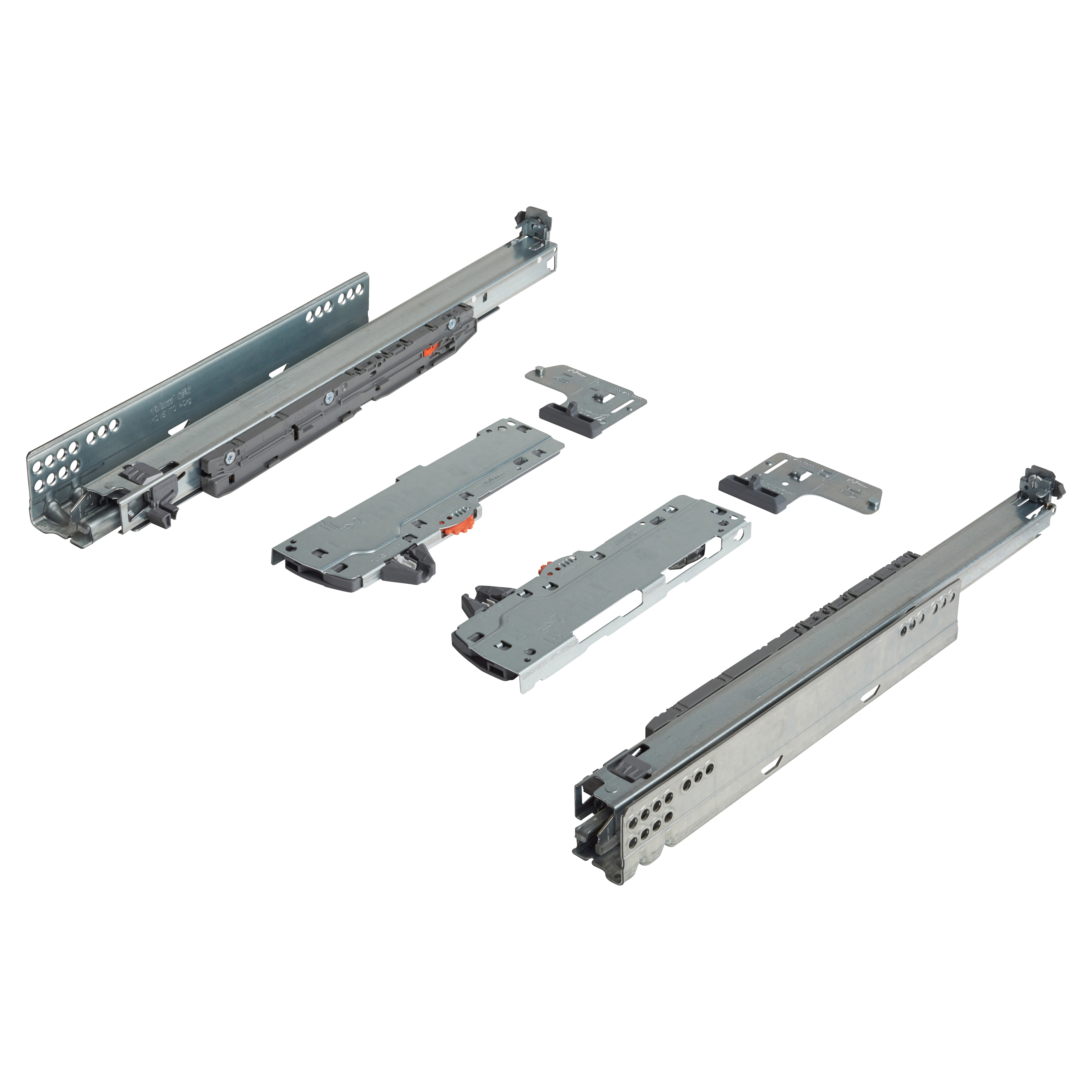 TIP-ON Push to Open BLUMOTION Soft Close Drawer Runner - Full Extension - 450mm Length - 40kg - view 2