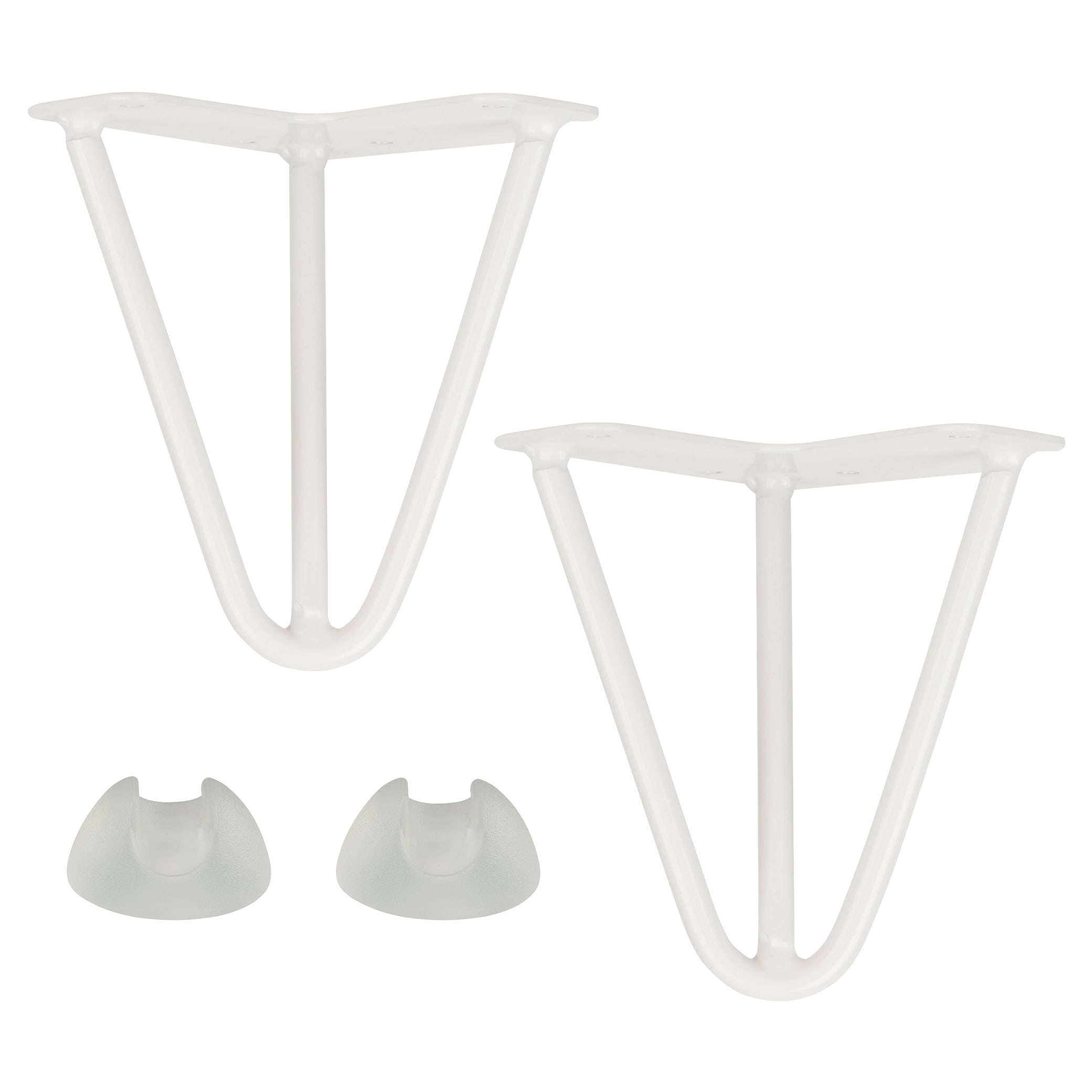Hairpin Leg - 3 Pin - 150mm Height - White - Pair - view 3