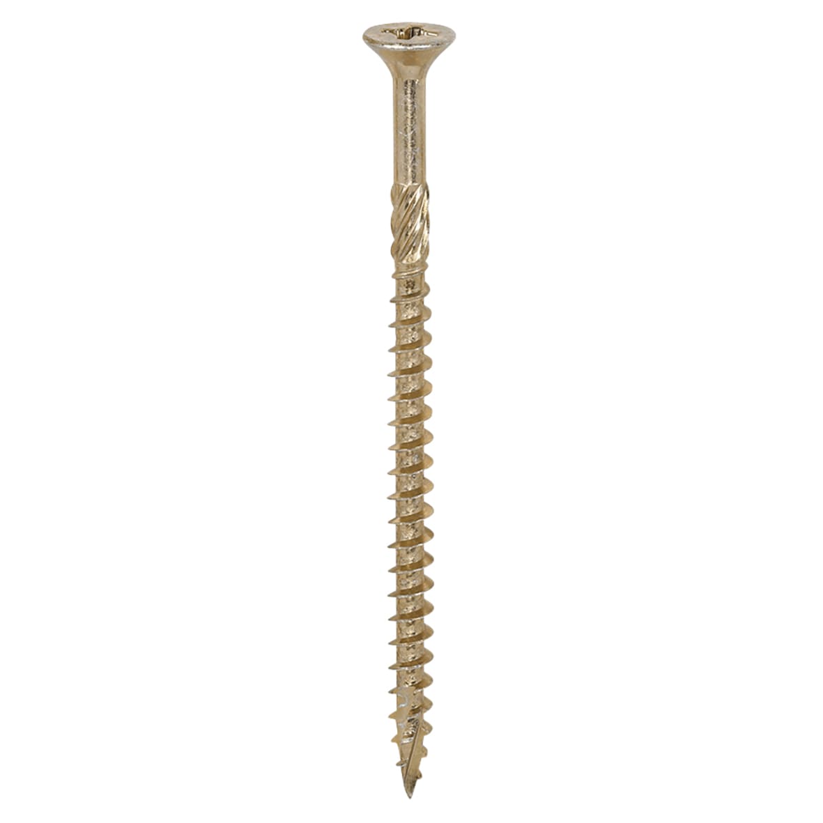 C2 Strong-Fix Pozi Double Countersunk Wood Screws - 6.0 x 100mm - Yellow Zinc - Pack of 100 - view 2