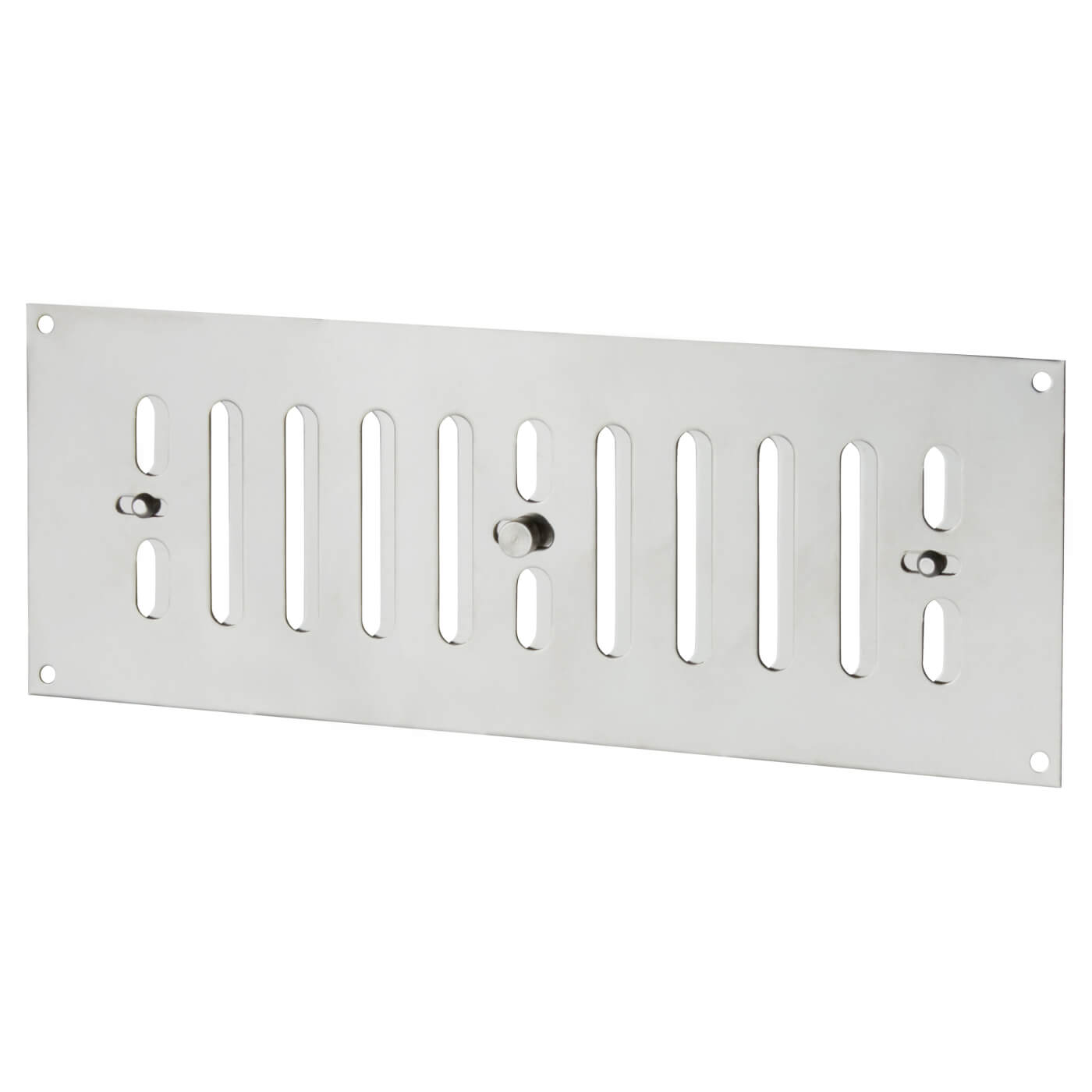 Hit & Miss Vent - 242 x 89mm - Polished Stainless Steel - view 2