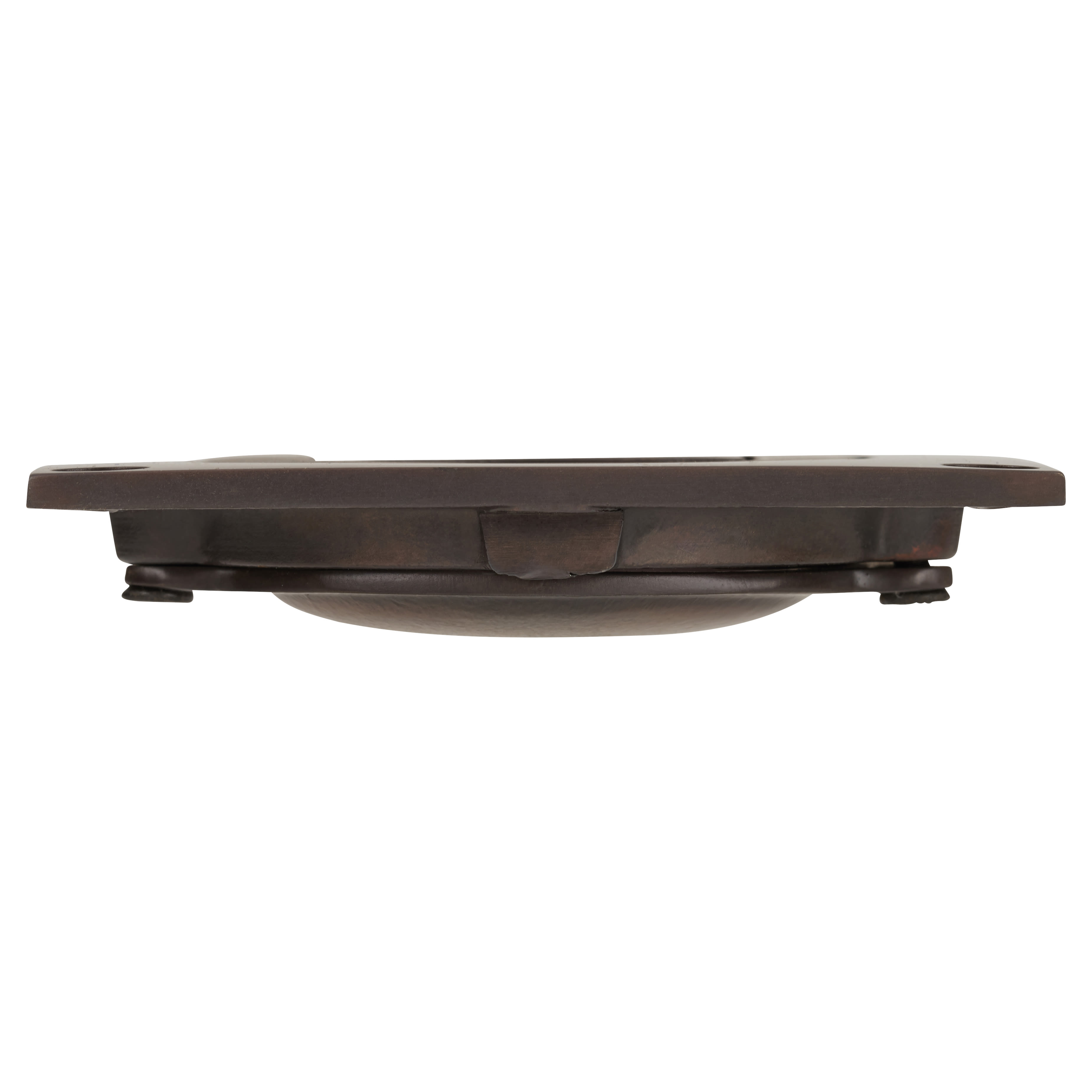 Flush Chest Drawer Cabinet Pull Handle - 75 x 45mm - Antique Bronze - view 4