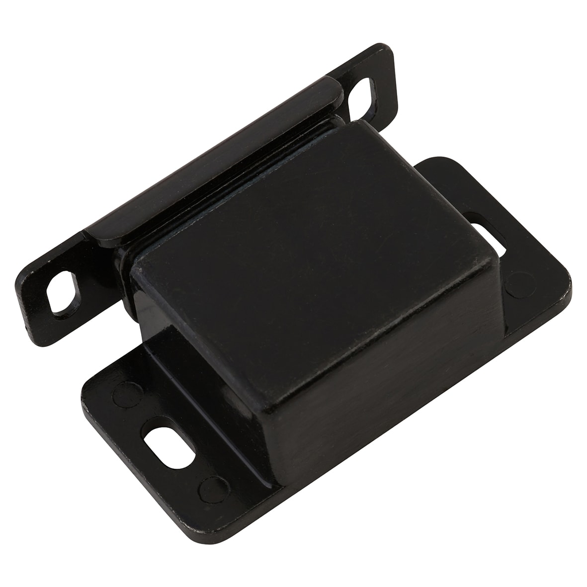 Magnetic Catch - 46 x 30 x 15mm - 8kg Pull - Matt Black - view 2
