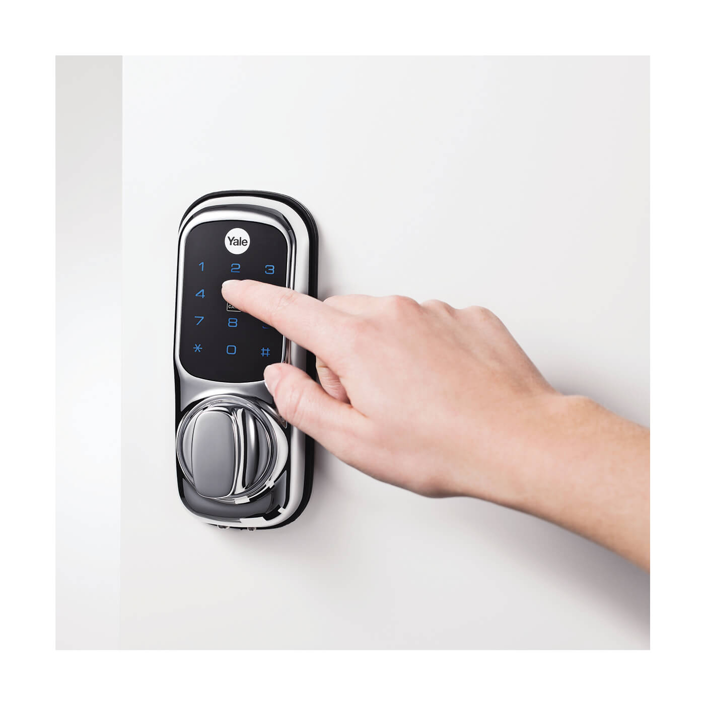 Keyless Connected Ready Smart Lock - No Module - Polished Chrome - YD-01-CON-NOMOD-CH - view 3