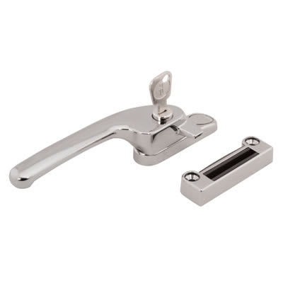 Guru Breakseal Locking Casement Window Fastener - Left Hand - Bright Chrome - view 2