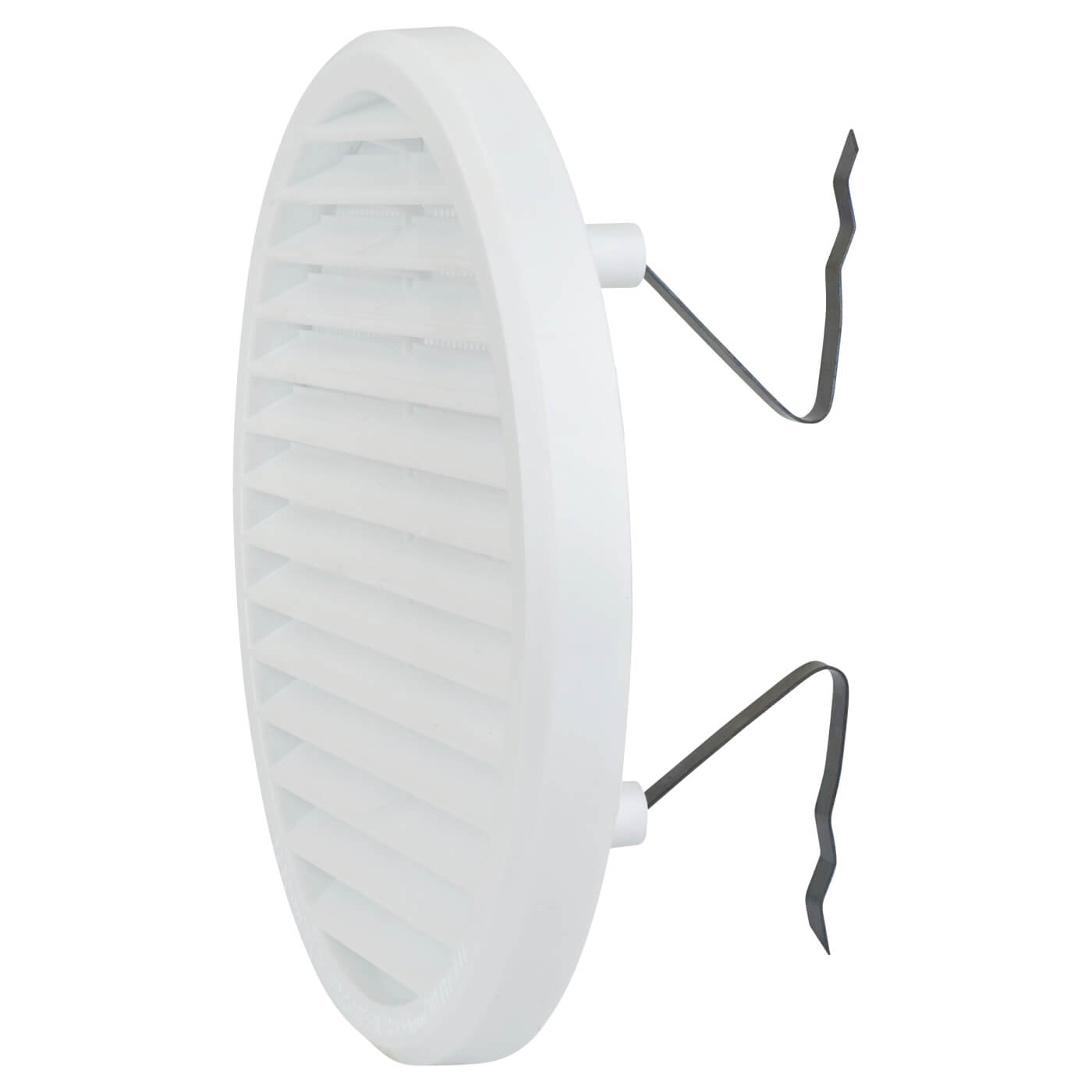 Clip Fit Round Vent - 156 x 13.5mm - 8900mm² Free Air Flow - White Plastic - view 3