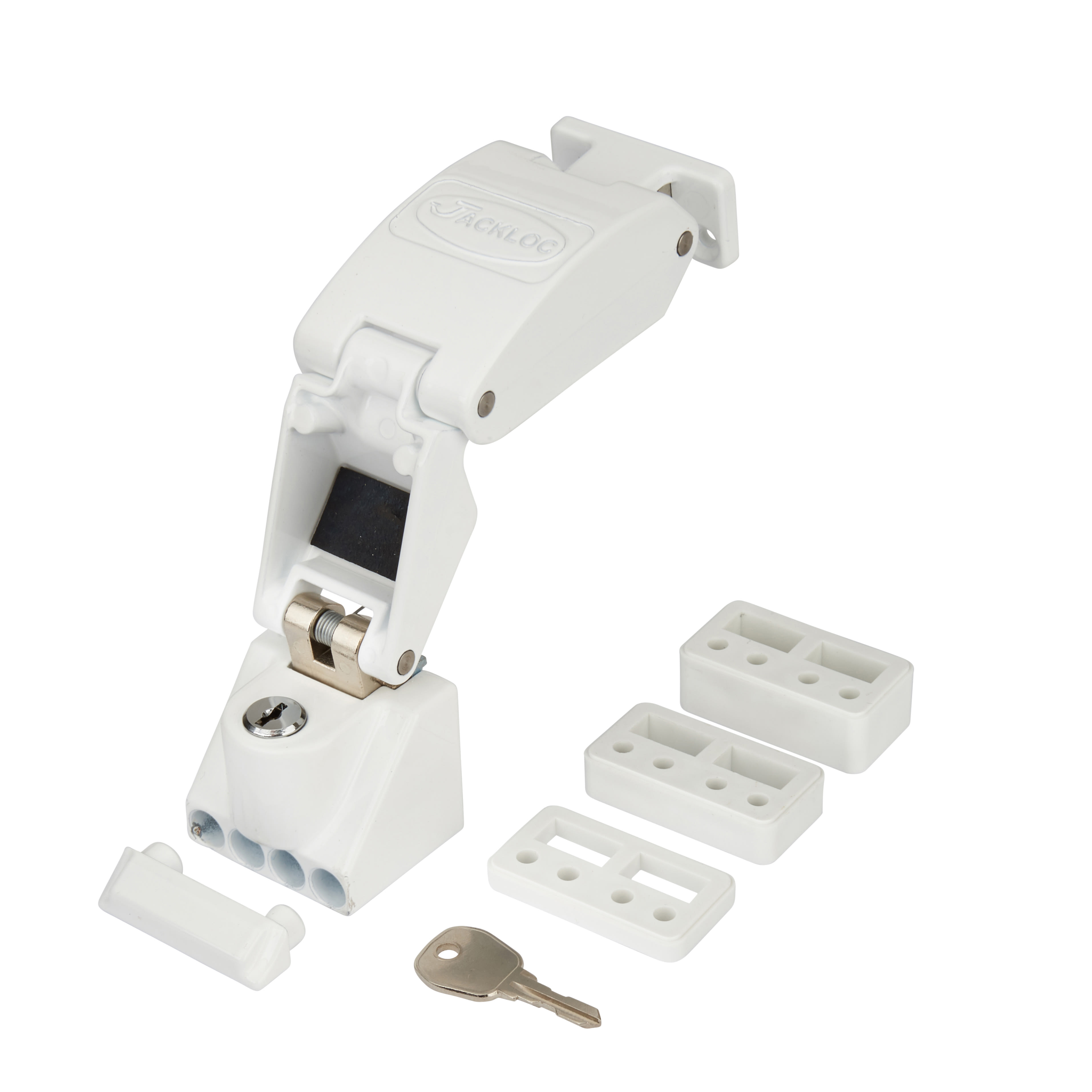 Titan Key-Locking Folding Window Restrictor - White - view 6