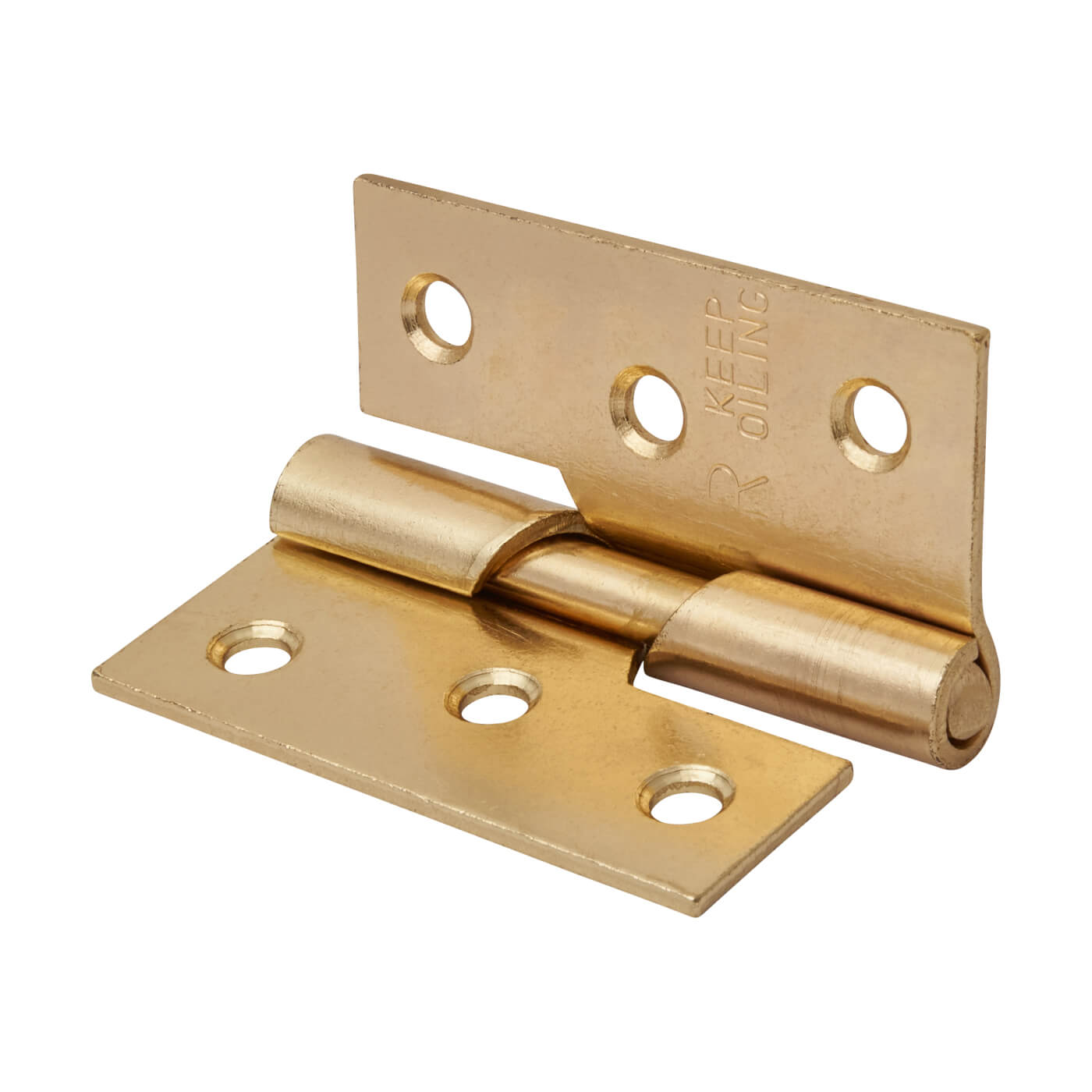 Rising Butt Door Hinge - 75 x 70 x 2.5mm - Right Hand - Electro Brass - Pair - view 3