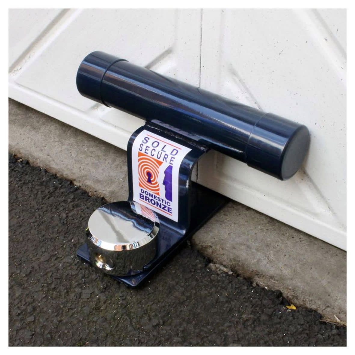 High Security Garage Door Defender - 250 x 150mm - Blue - view 7