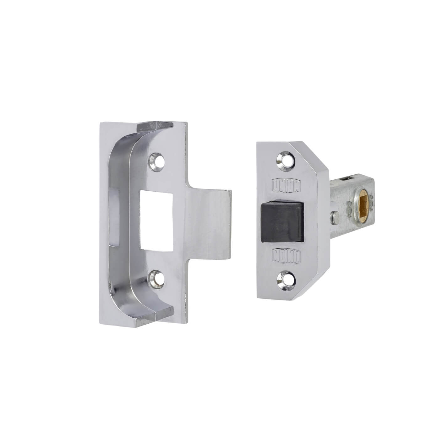 2650 Rebated Tubular Latch - 80mm Case - 57mm Backset - Silver - view 2