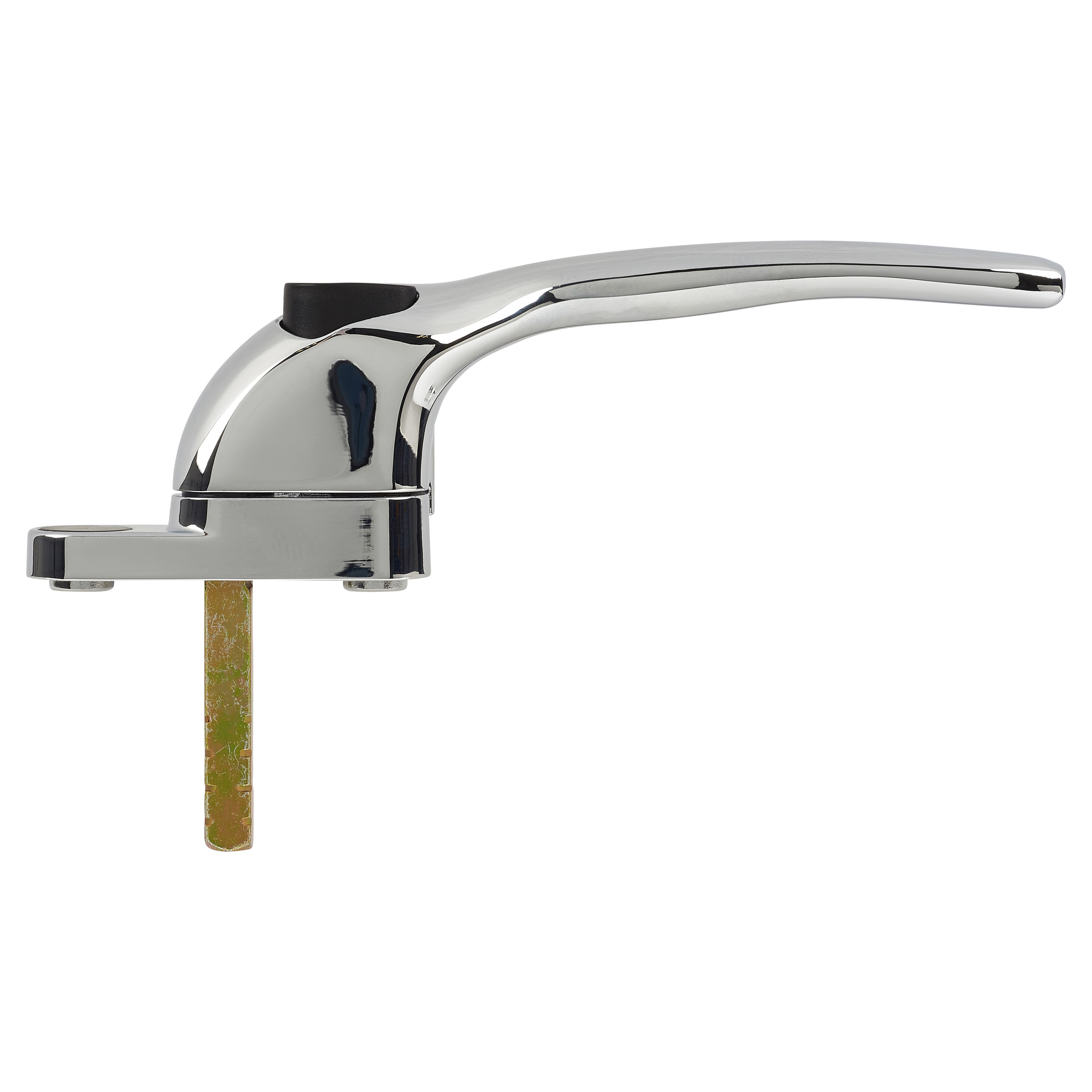 uPVC Offset Espagnolette Locking Multipoint Window Handle - Right Hand - Polished Chrome - view 3
