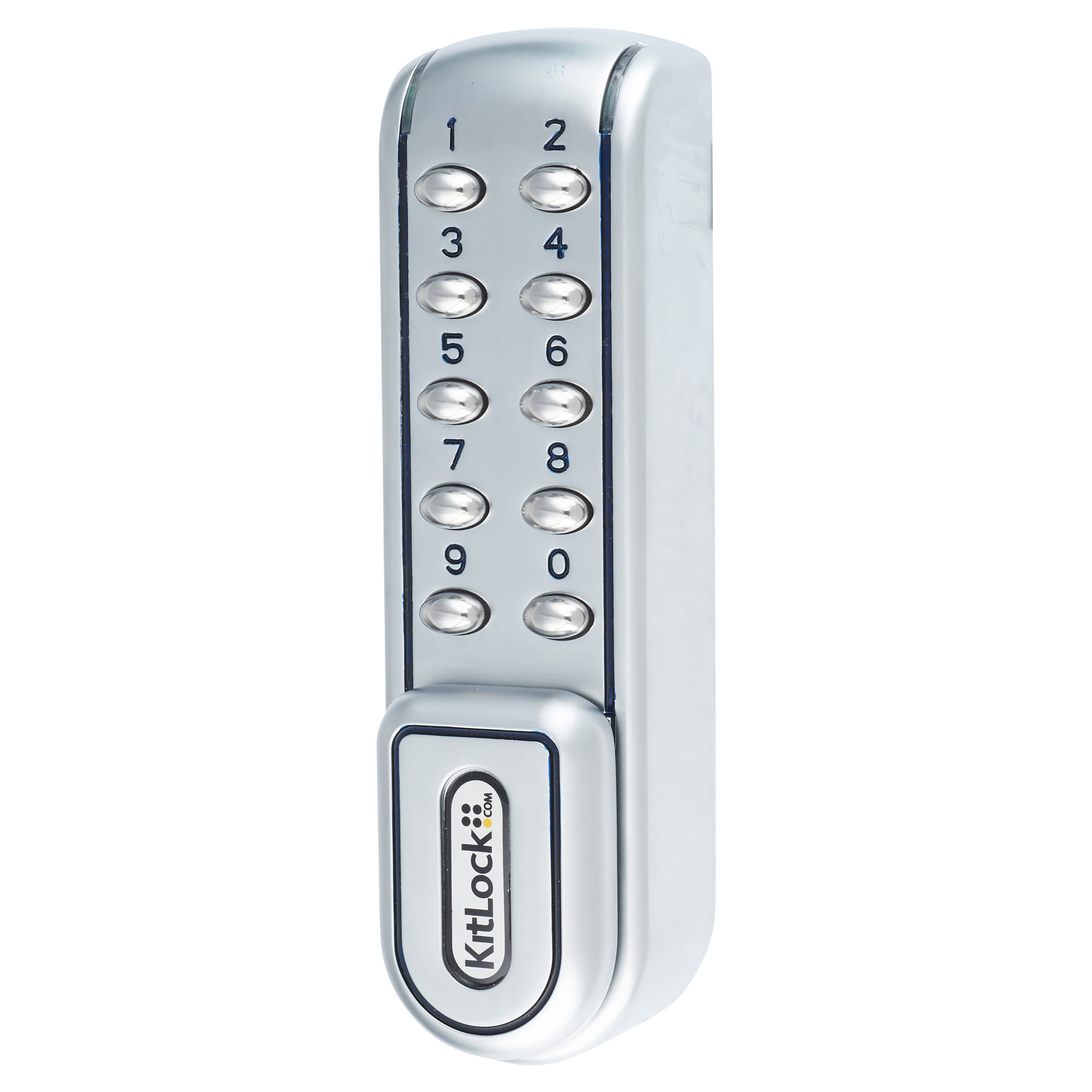Kitlock Electronic Locker and Cabinet Code Lock - Silver Grey - view 2