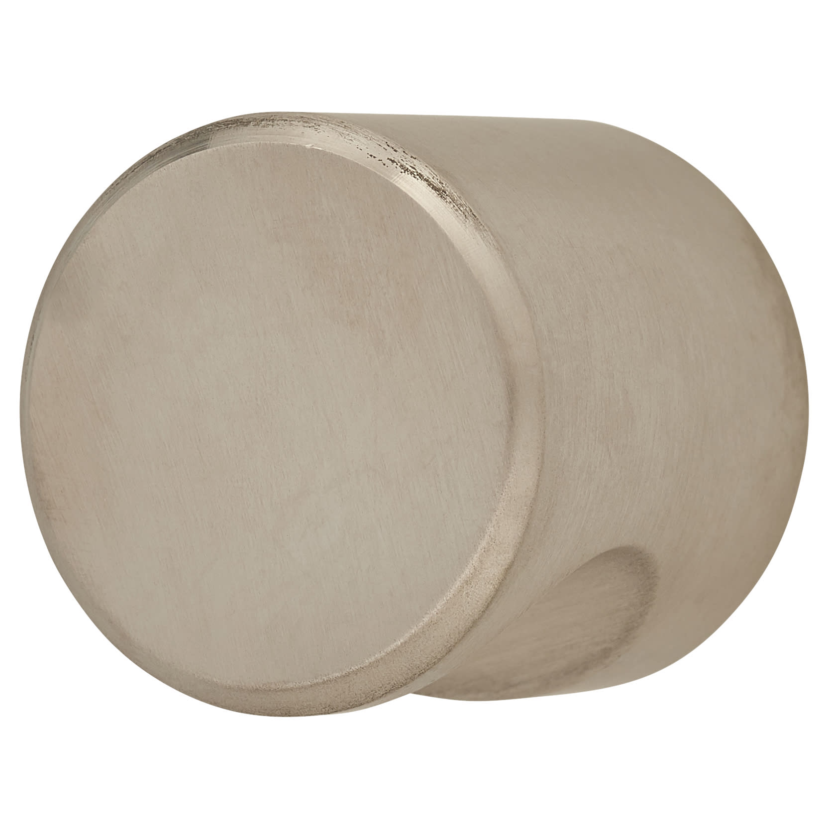 Solid Turned Cylinder Cabinet Knob - 30mm Diameter - Satin Stainless Steel - view 2