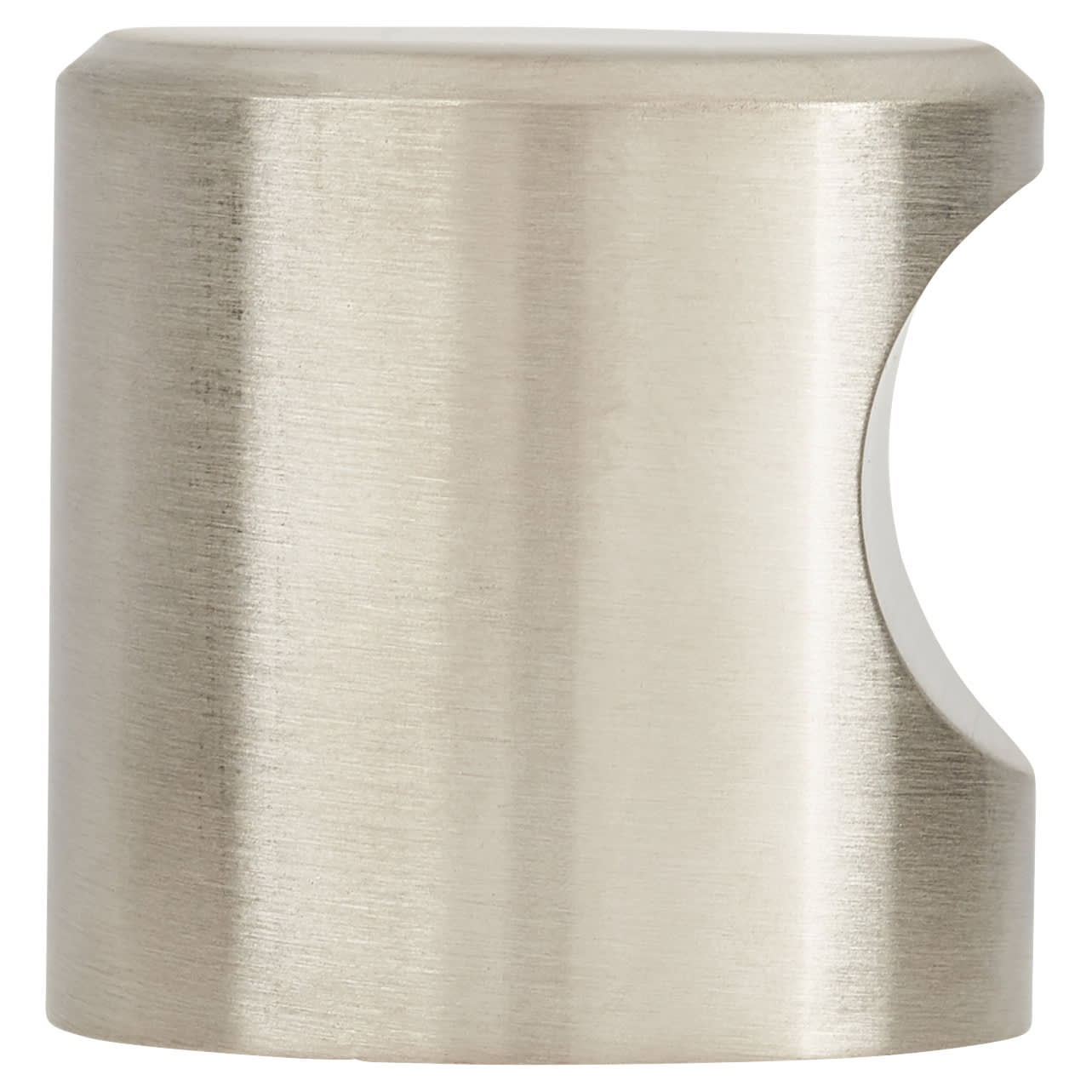Solid Turned Cylinder Cabinet Knob - 30mm Diameter - Satin Stainless Steel - view 3