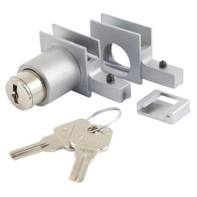 Supra Sliding Door Lock and Key Kit - Keyed Alike - 6-8mm Glass Doors - view 2