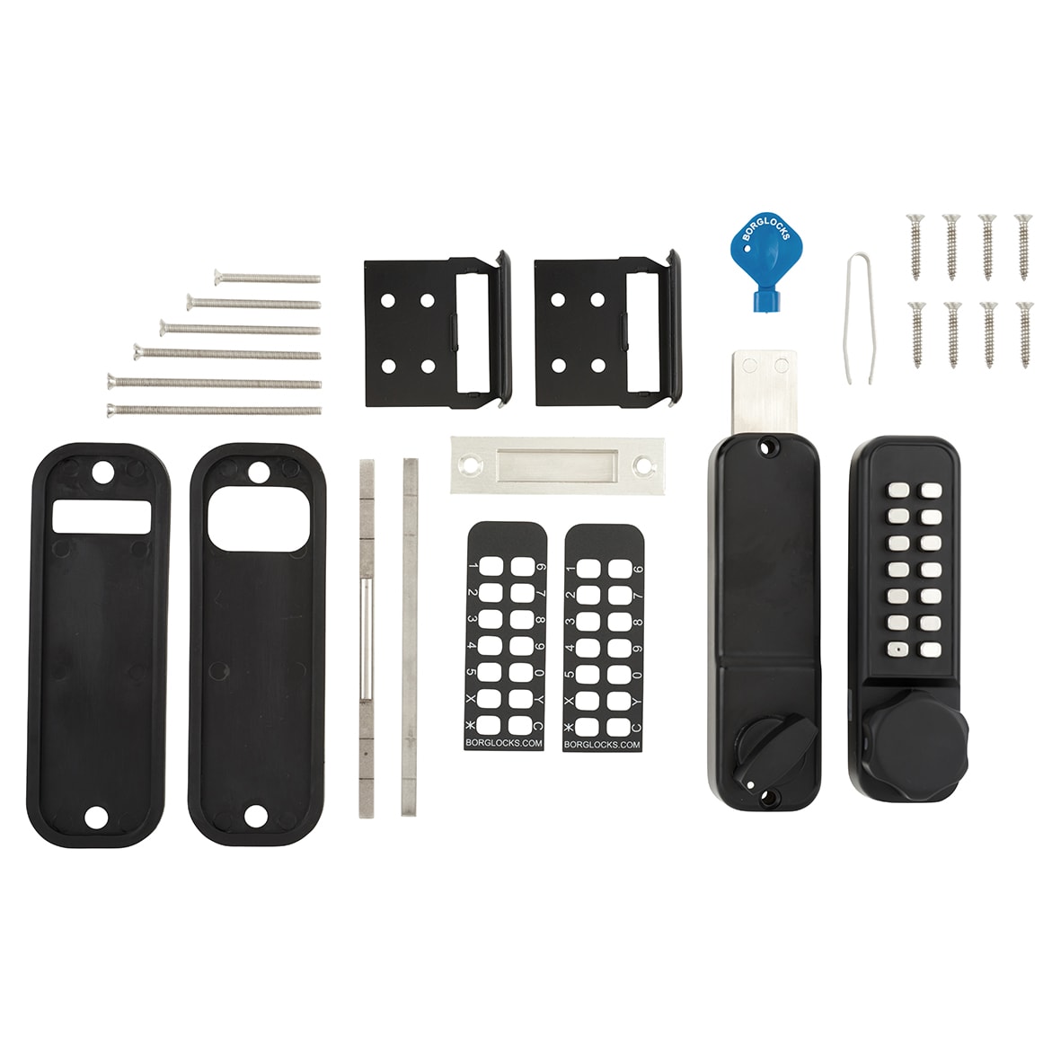 Borg BL2615 External Marine Grade Easicode Pro Horizontal Deadbolt Push Button Code Lock - Black - view 4