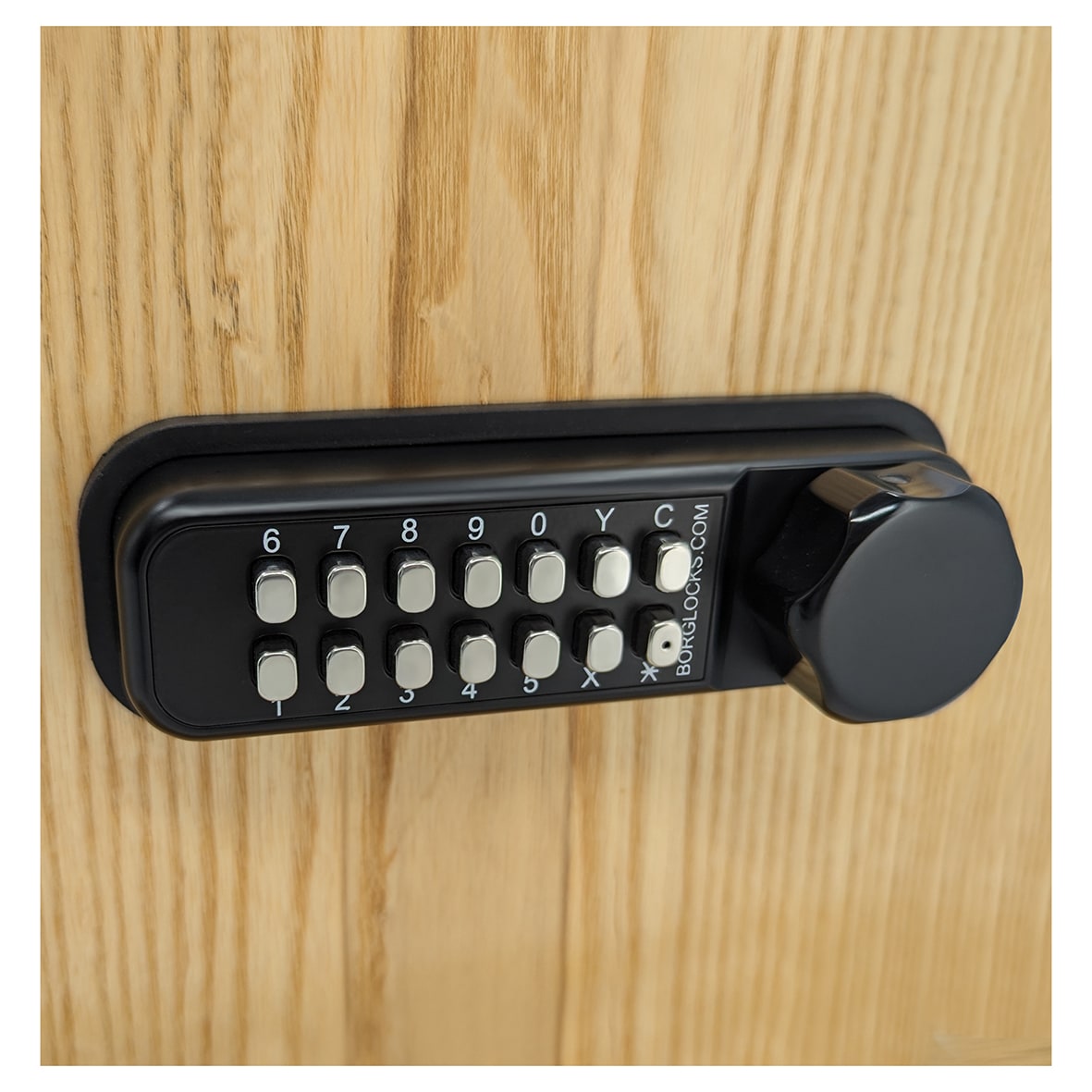 Borg BL2615 External Marine Grade Easicode Pro Horizontal Deadbolt Push Button Code Lock - Black - view 5