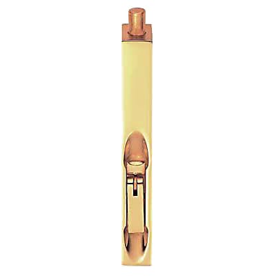 Lever Action Flush Bolt - 250 x 19mm - Polished Brass - view 2