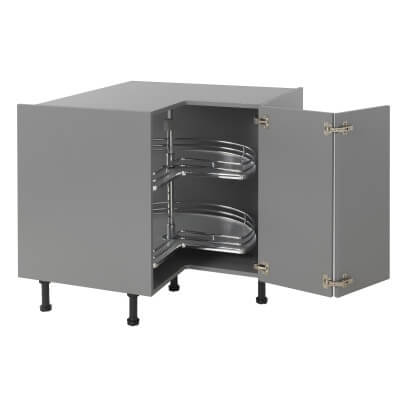 3/4 Tray Carousel Plus Set - To Suit 900 x 900mm L Config Corner Base Unit - view 2