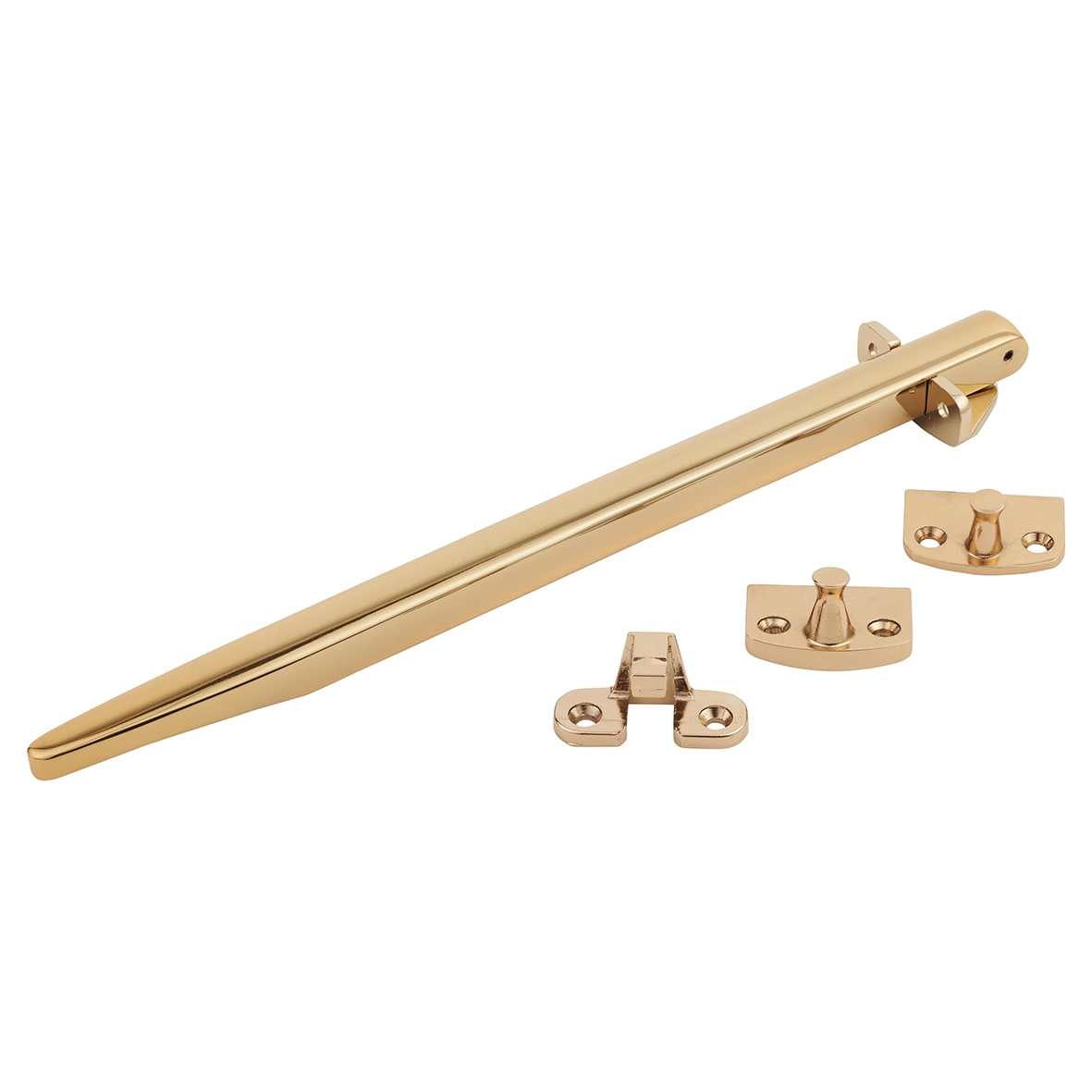 Timber Range Casement Window Stay - 11"/280mm Length - Gold - view 2