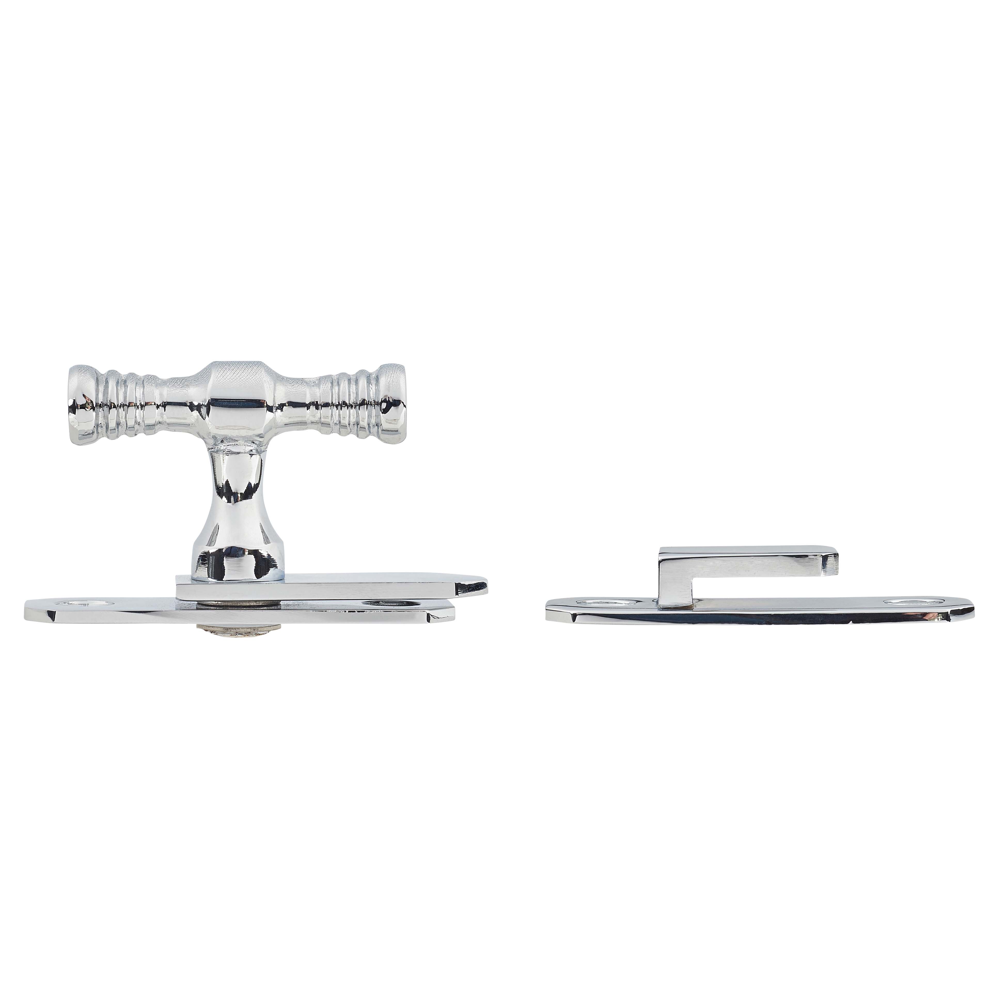 Cupboard Turn Latch - 50 x 19 x 36mm - Nickel Plated - view 3