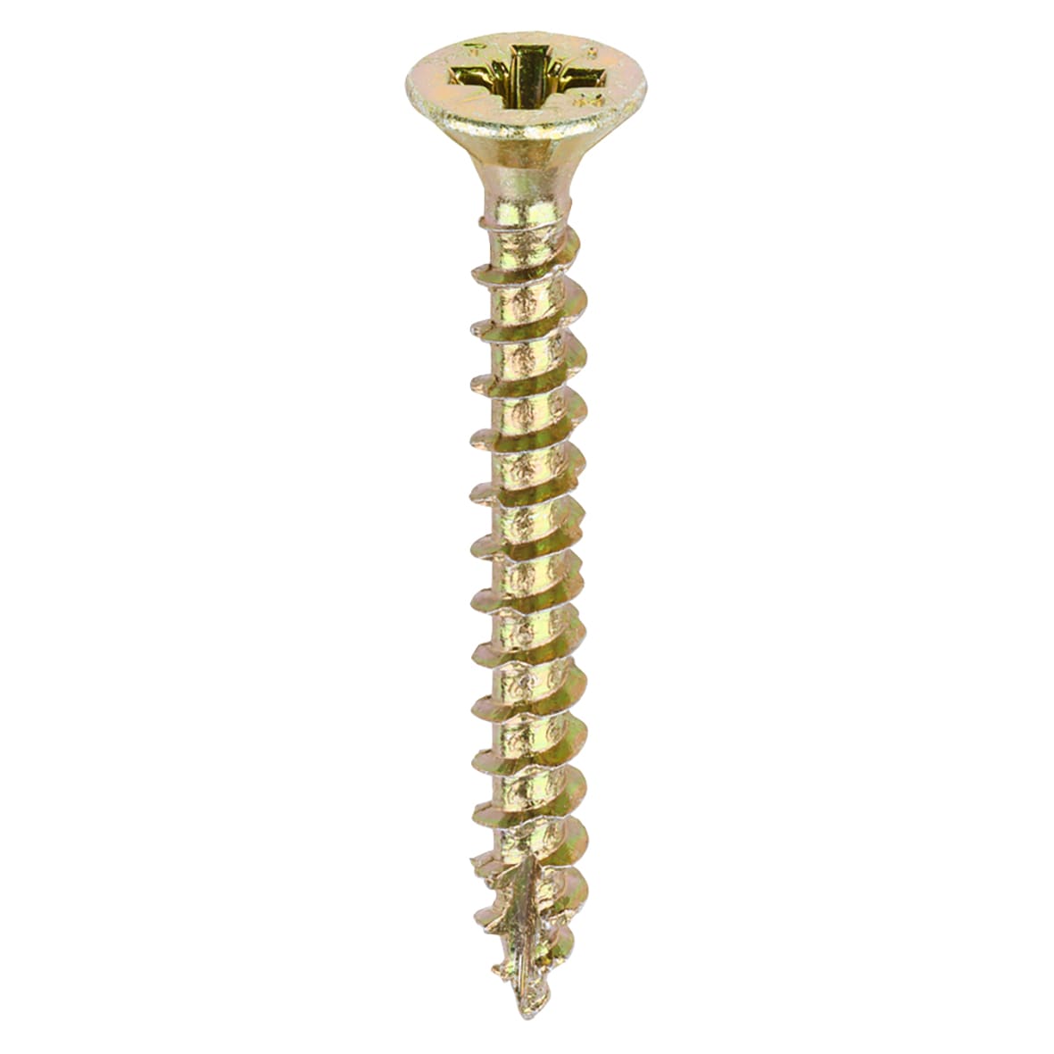 Velocity Pozi Countersunk Wood Screws - 4.0 x 35mm - Yellow Zinc - Pack of 200 - view 3