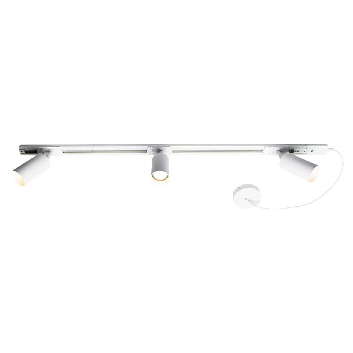 Forum Inlight Cayo GU10 3 Head Track Spotlight Kit - White - view 3