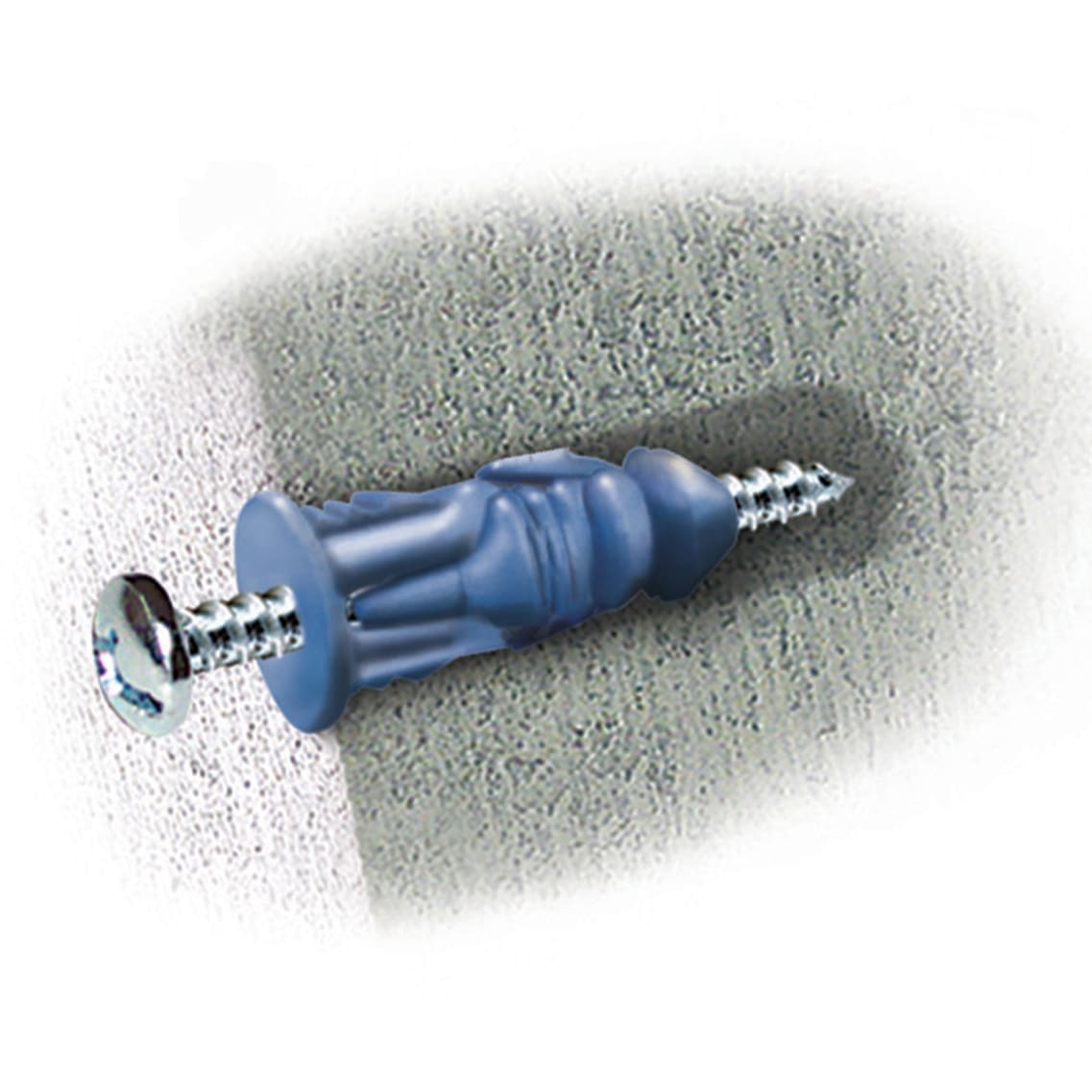 Triple Grip Universal Plasterboard & Masonry Wall Plug Fixing - 8 x 32mm - Blue - Pack of 125 - view 4