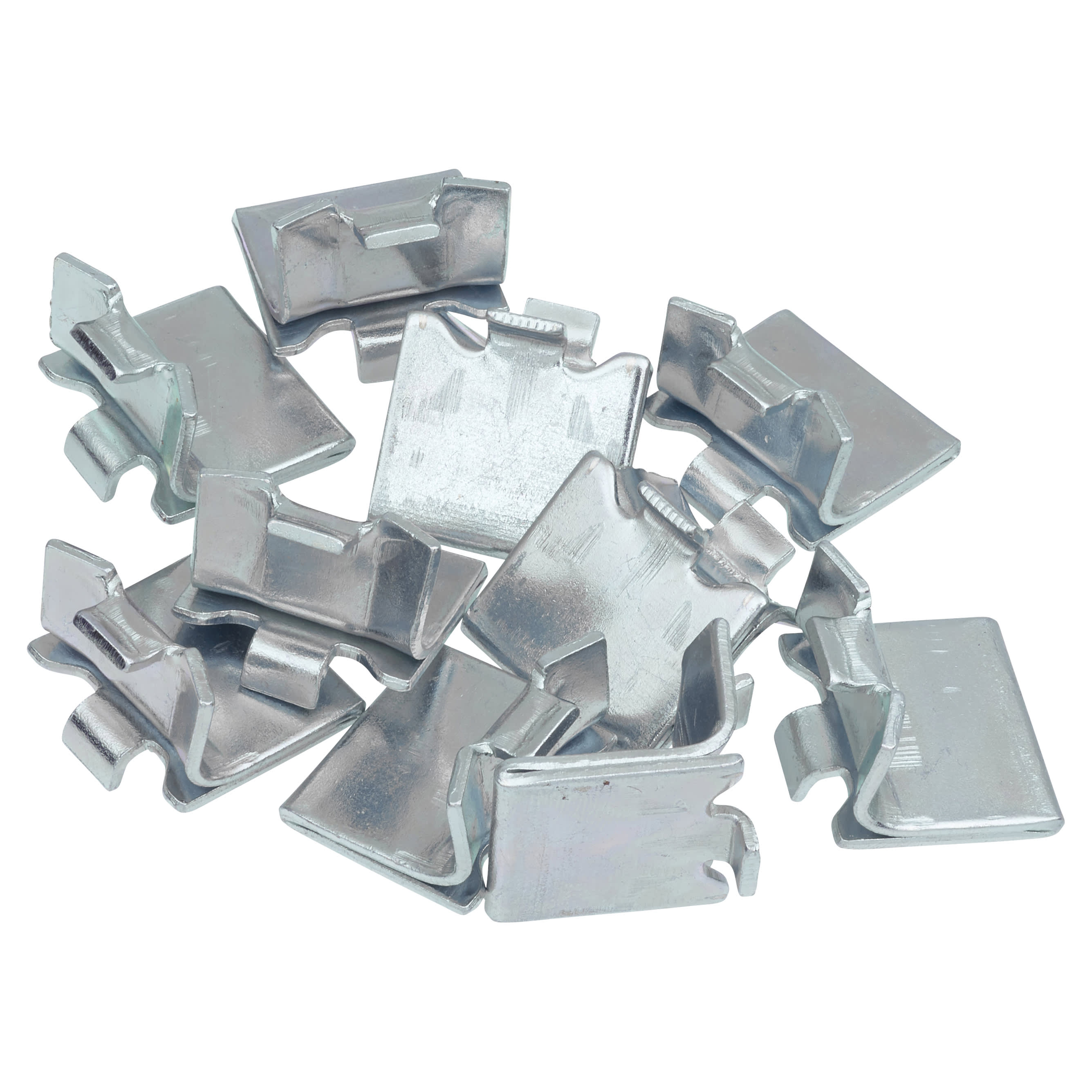 Heavy Duty Raised Bookcase Clip - Bright Zinc Plated - Pack of 10 - view 4
