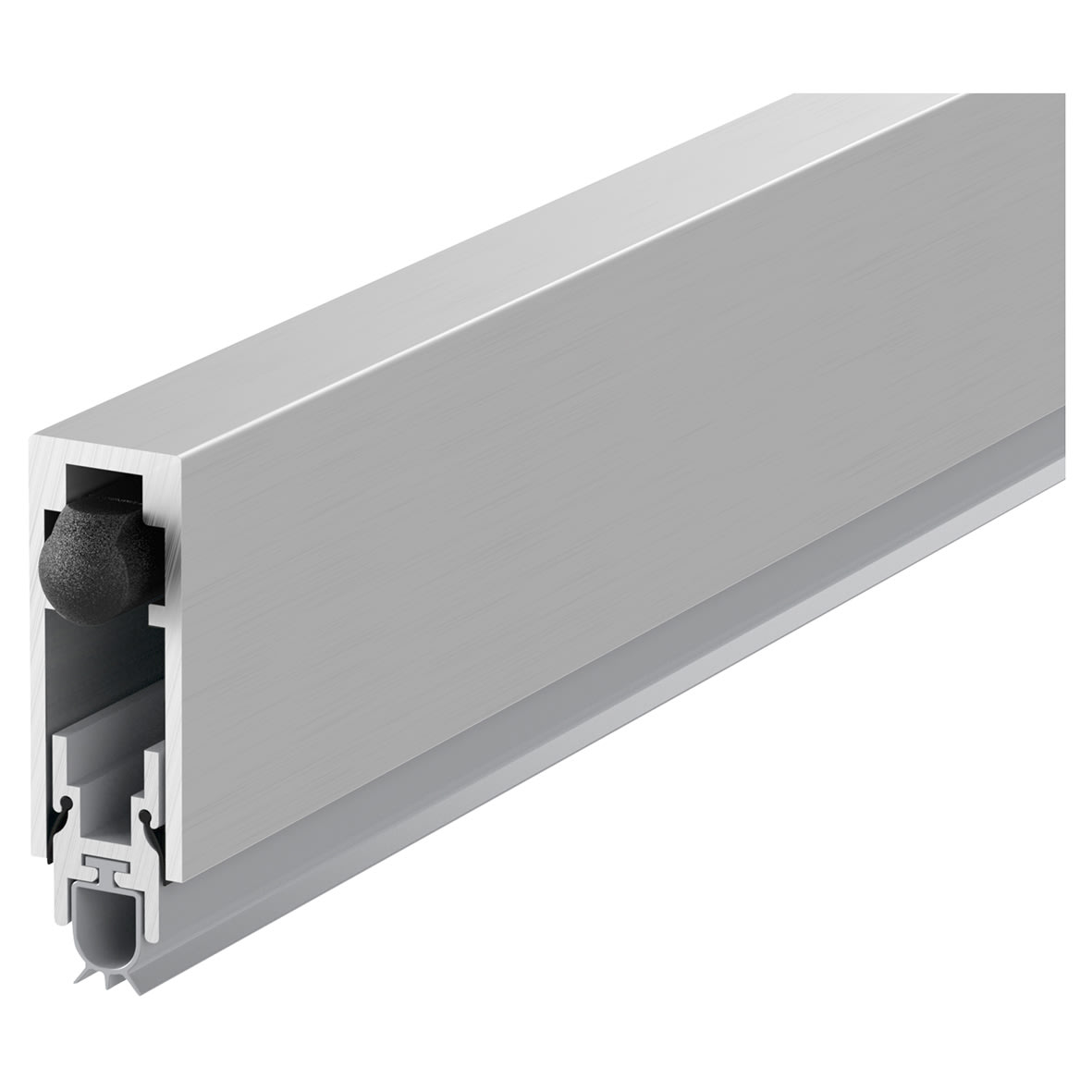 LAS8001si Automatic Drop Seal - 1035mm Length - Bottom Mortice Fixing - Aluminium - view 3