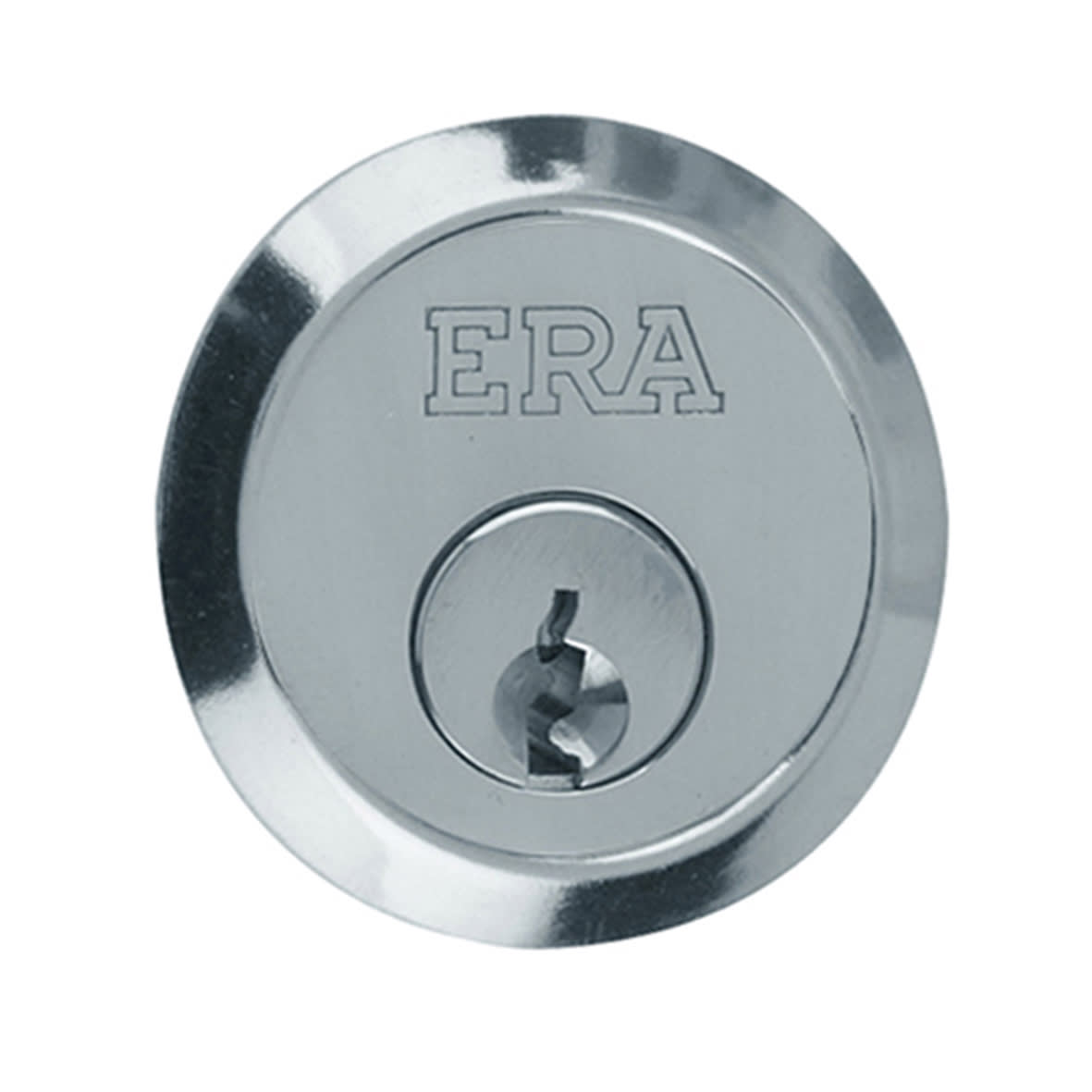 5 Pin Replacement Rim Cylinder - Polished Chrome - Keyed to Differ - view 4