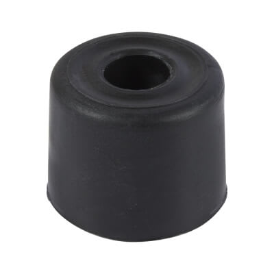 PVC Floor Door Stop - 21 x 28mm - Black - Pack of 10 - view 2