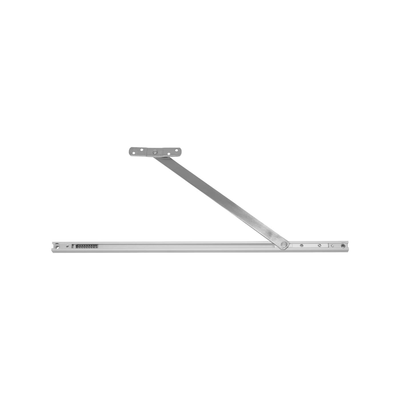 Mortice Mounted Friction Limiting Stay - uPVC/Timber - Satin Stainless Steel - view 2