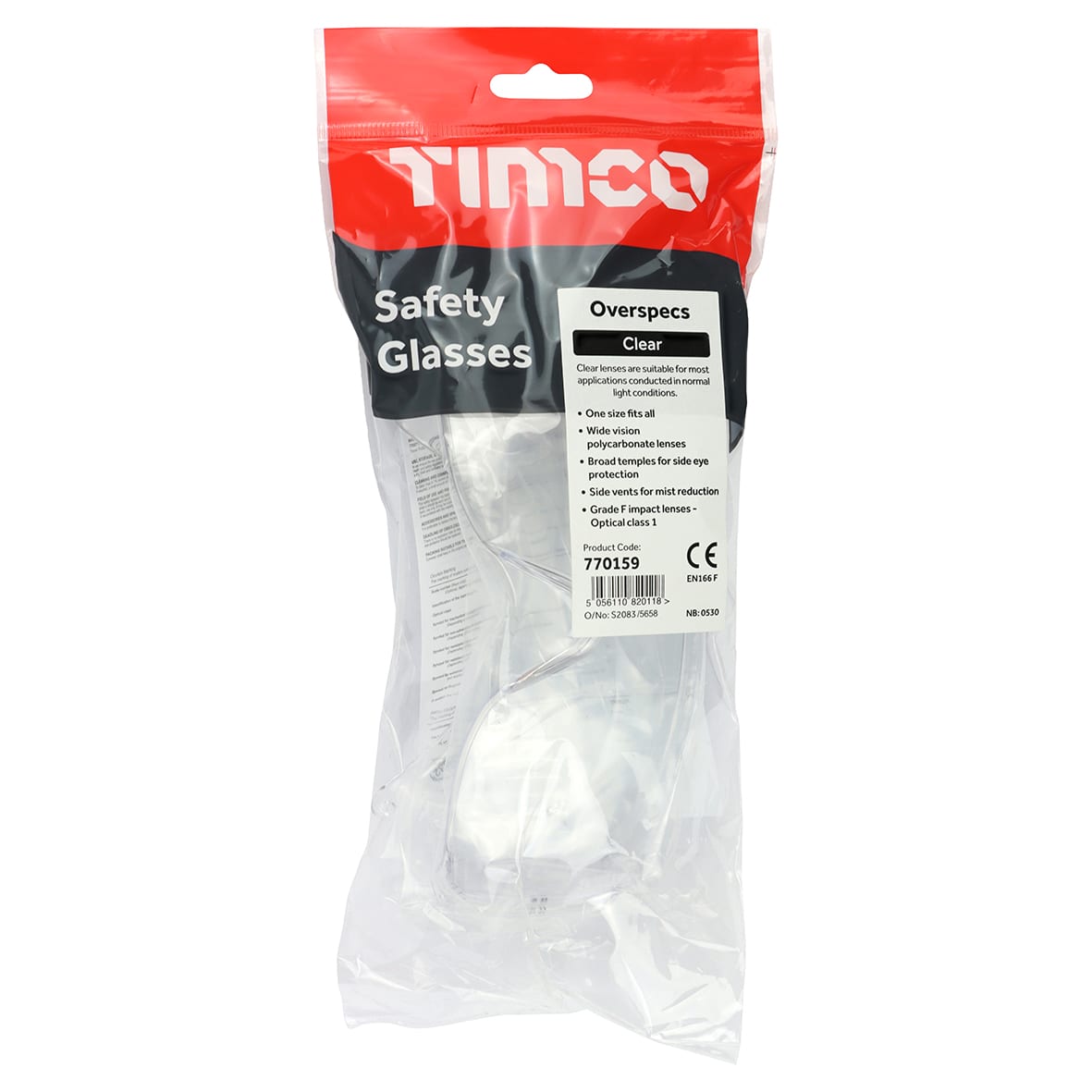 Overspecs Safety Glasses - - Clear - view 3